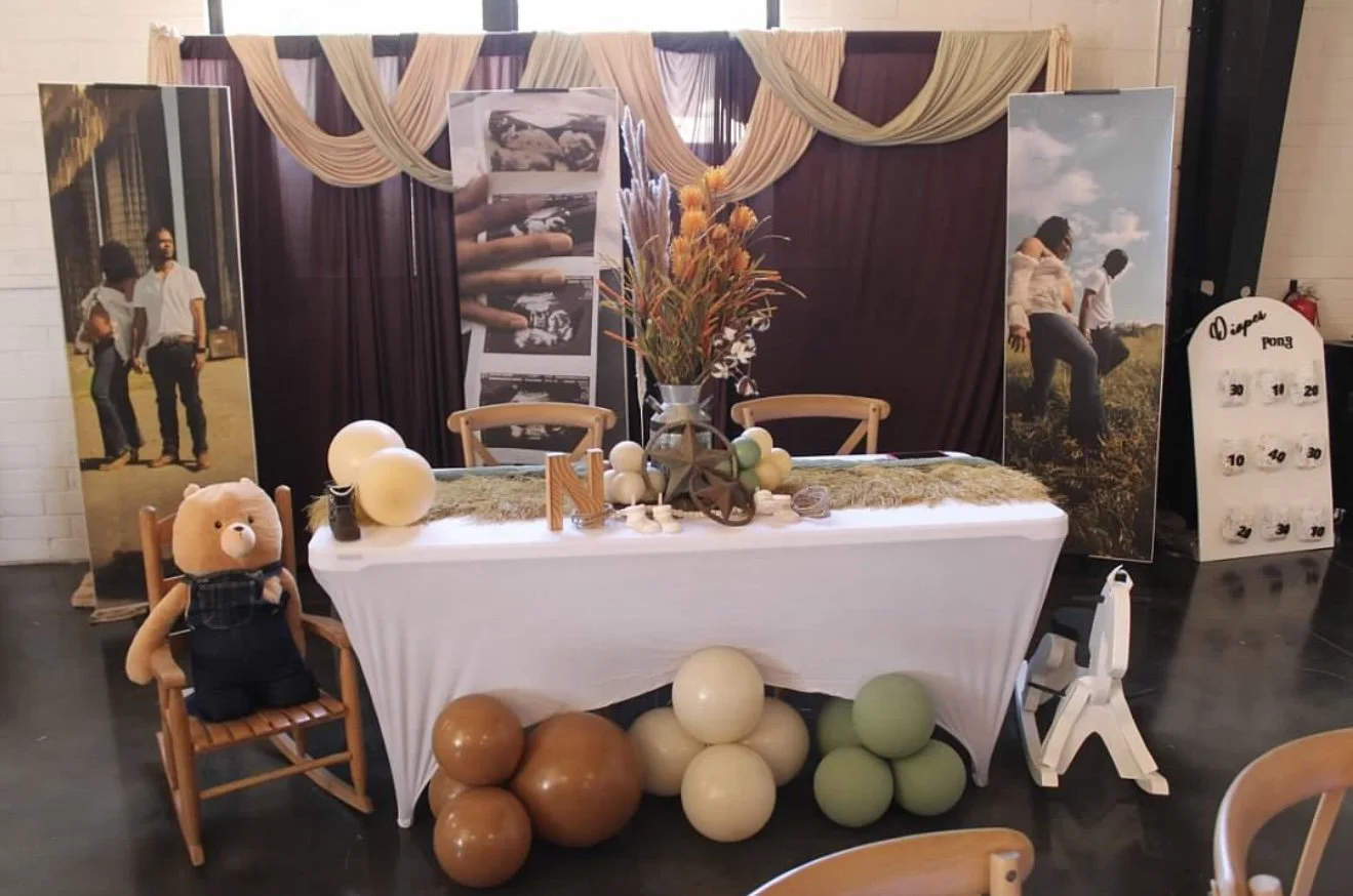 Head Table Western Themed Baby Shower