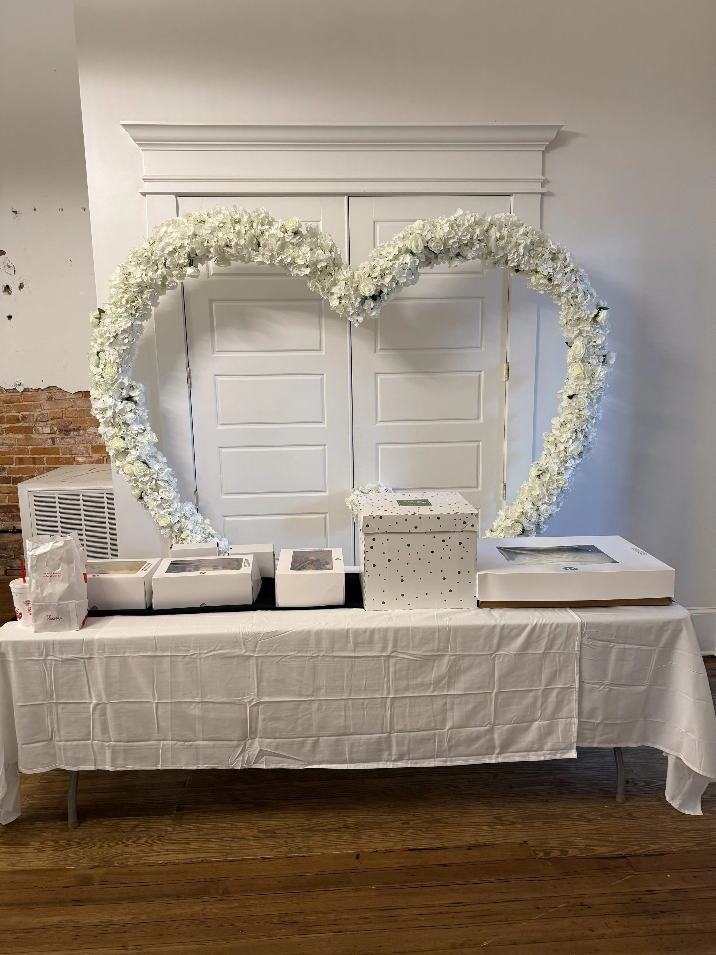 Custom Rose Heart Arch