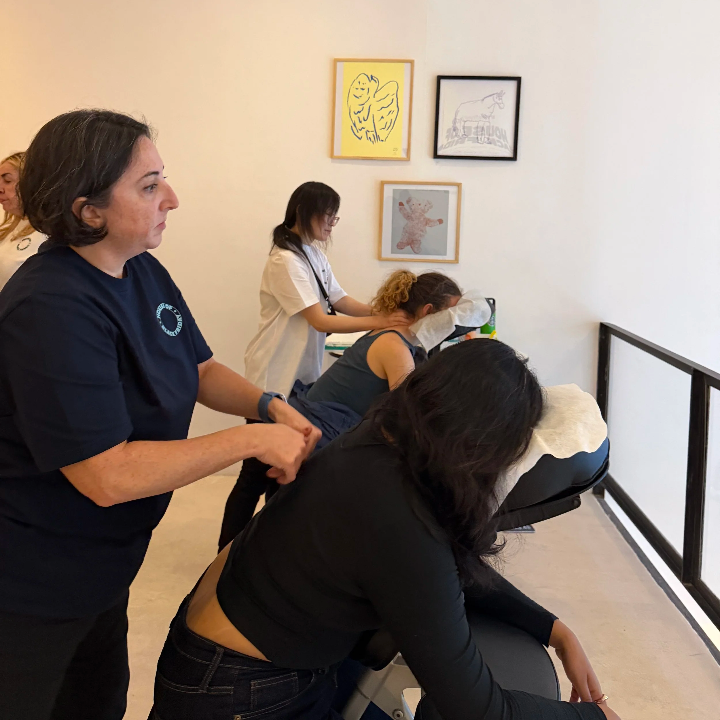 Licensed Massage Therapists at NYC Event