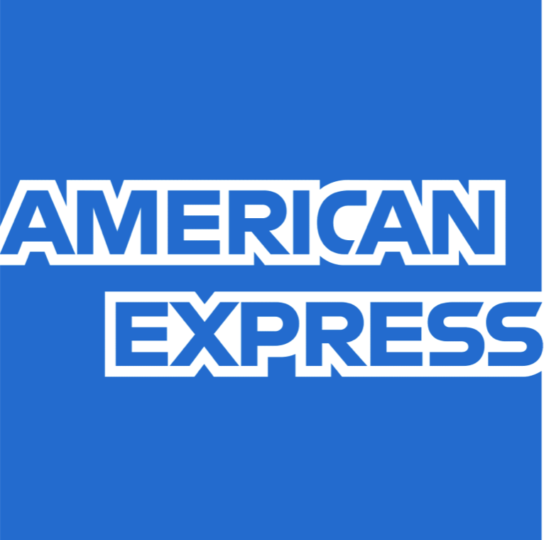American Express logo – Partnered with Primp Events for exclusive on-site beauty and wellness experiences.