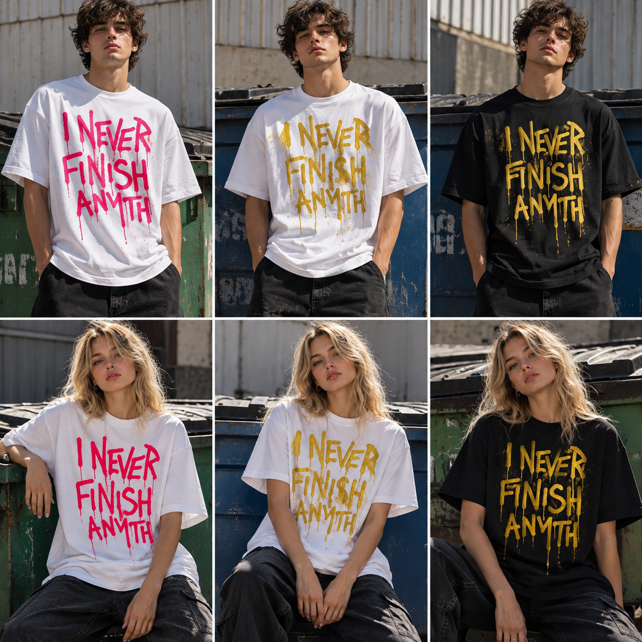 I NEVER FINISH ANYTH TSHIRT - JBOY