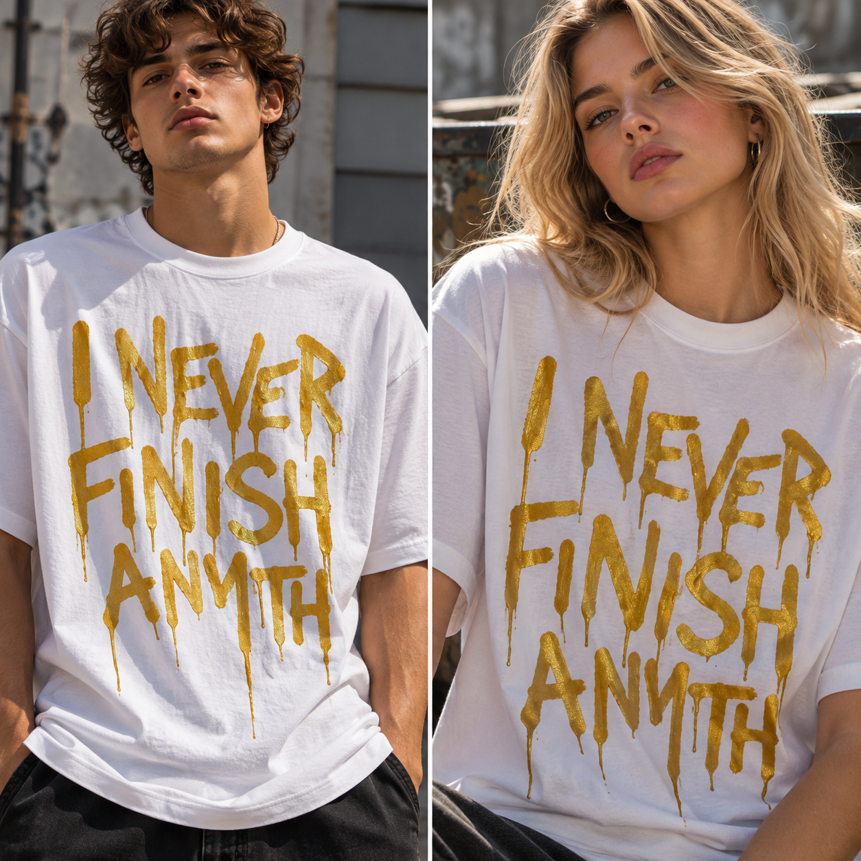 I NEVER FINISH ANYTH TSHIRT - JBOY