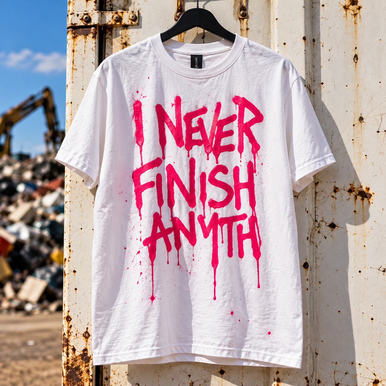 I NEVER FINISH ANYTH TSHIRT - JBOY