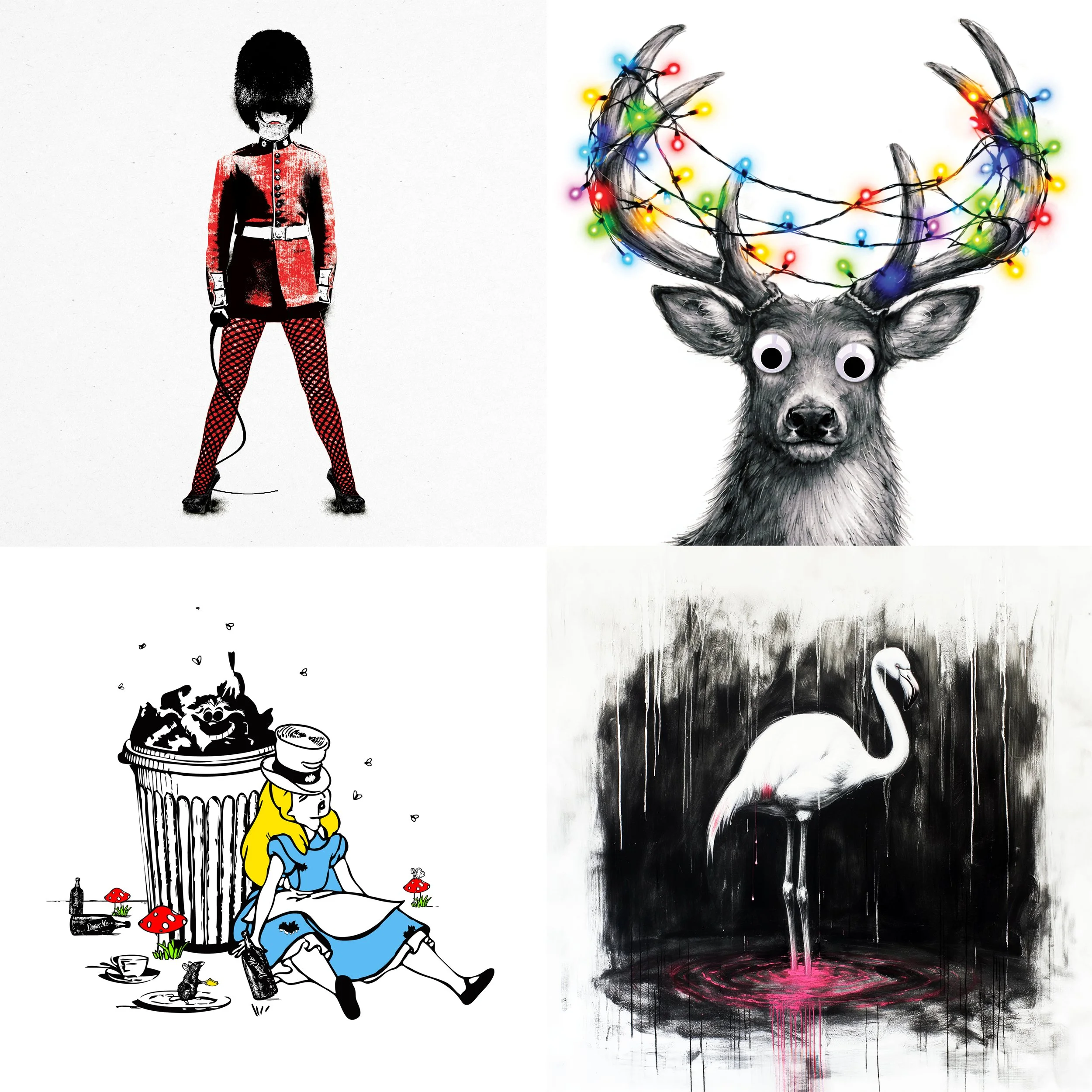 CHRISTMAS PICK N' MIX SMALL DRAWINGS 30 x 30cm