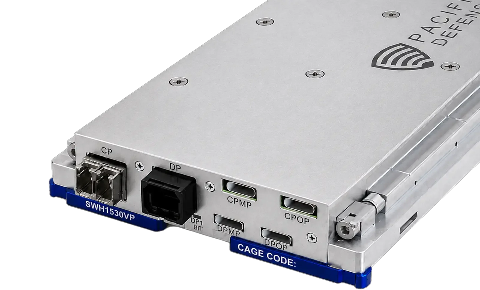 Close-up of SWH1530VP, 3U OpenVPX SOSA-aligned 100G Ethernet Switch Plug-in Card