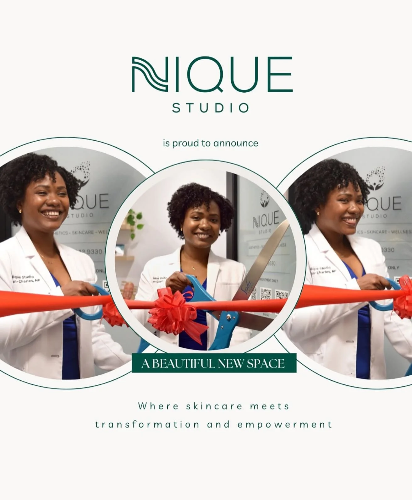 🧖🏾&zwj;♀️ Nique Studio has a stunning new home! 🍵 

If you&rsquo;ve been wanting to take your skin to the next level but aren&rsquo;t sure where to start, now&rsquo;s the time. Aesthetic Nurse Practitioner Immacula is here to create a personalized