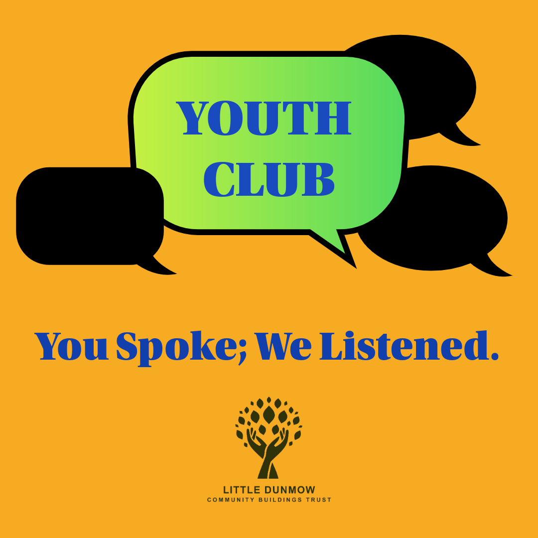 Poster appealing to residents about setting up a local Youth Club