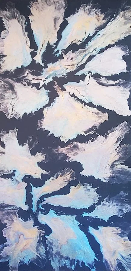 Painting 8- 23.5 x 47 x 1", Acrylic on wood frame