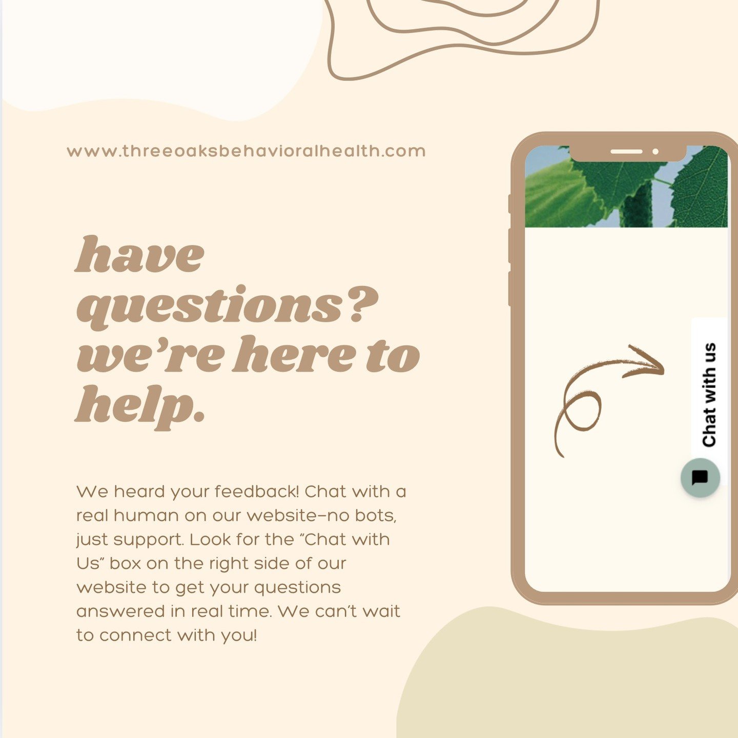 Need help getting started with therapy? Wondering who might be the right fit for you or what your insurance covers?

💬 Our new live chat box is now available on our website&mdash;and no, it&rsquo;s not AI. It&rsquo;s a real, compassionate human (hi!