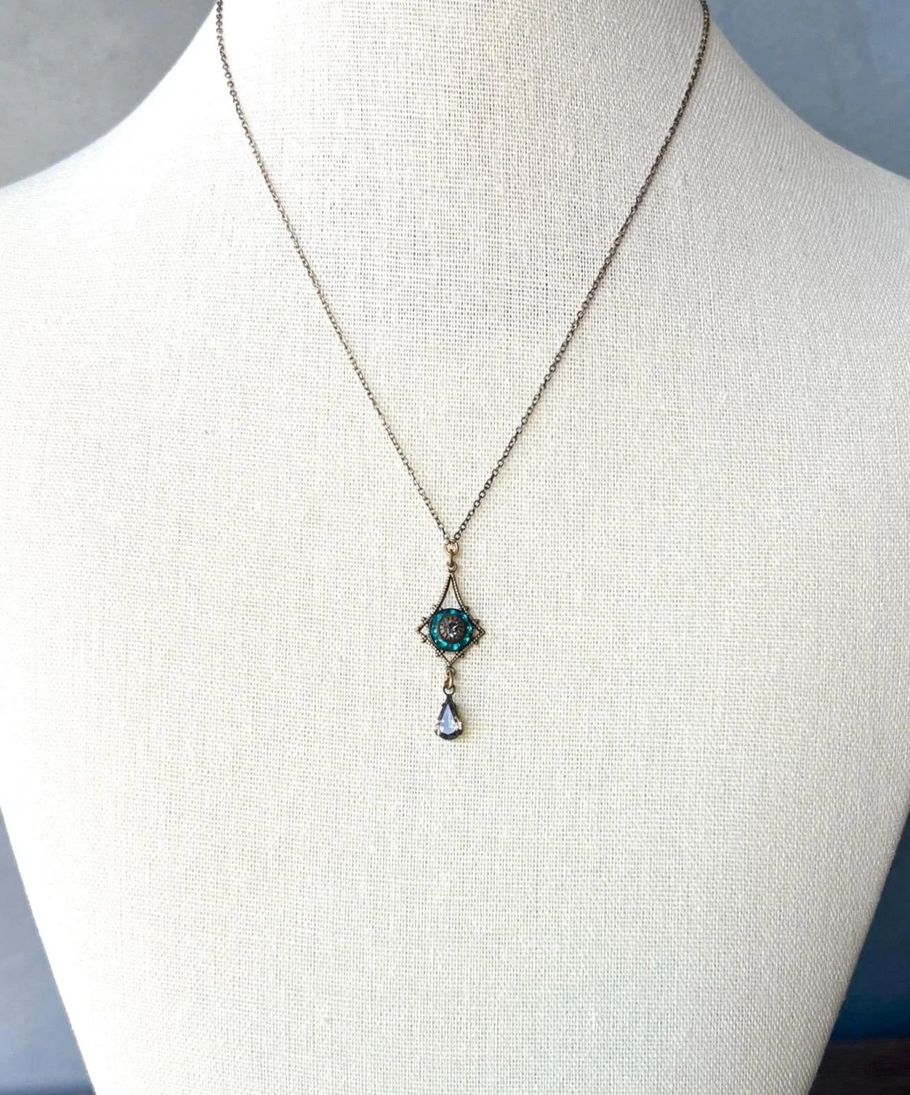 vintage art deco reimagined necklace