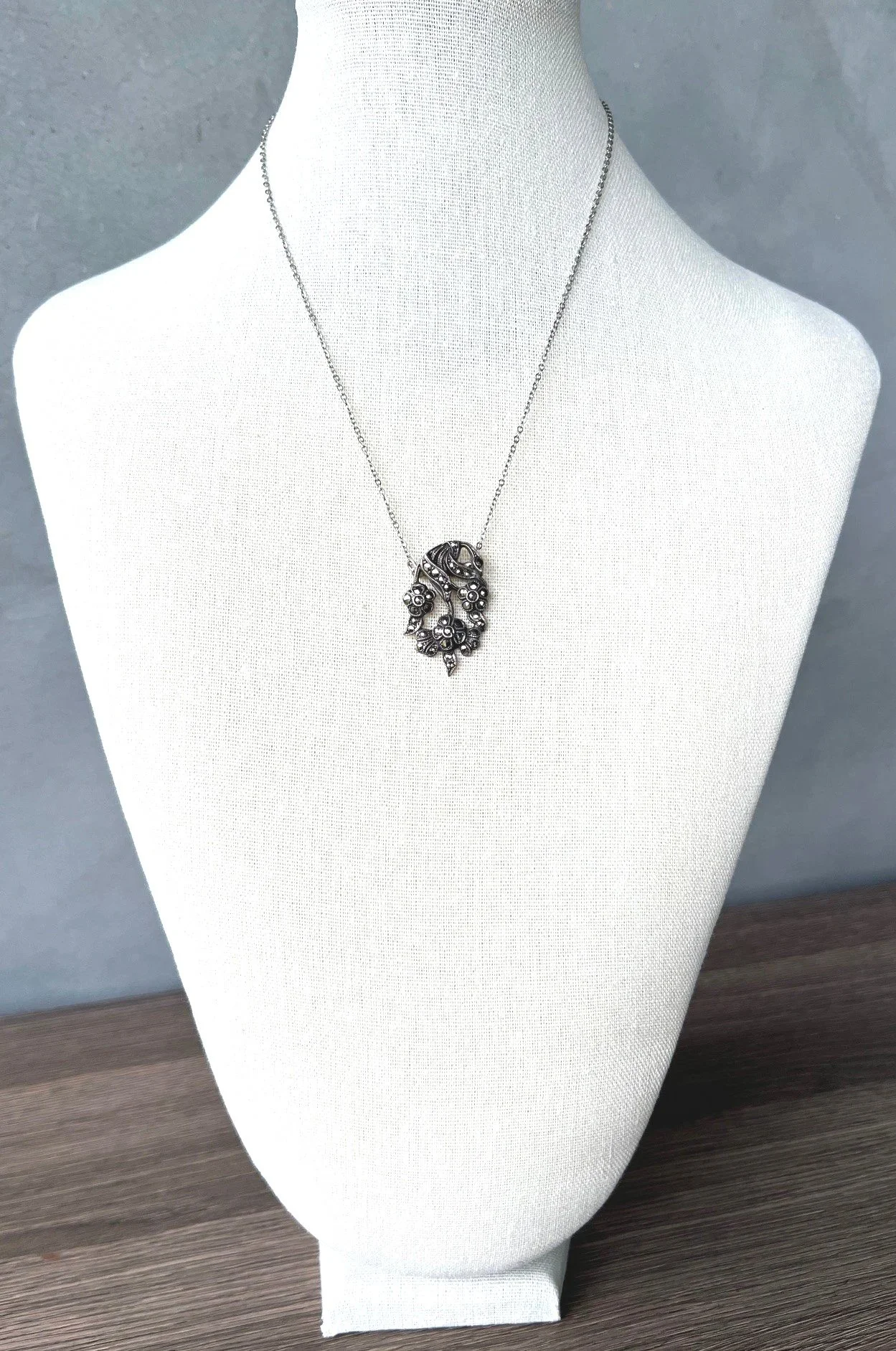 marcasite earring necklace