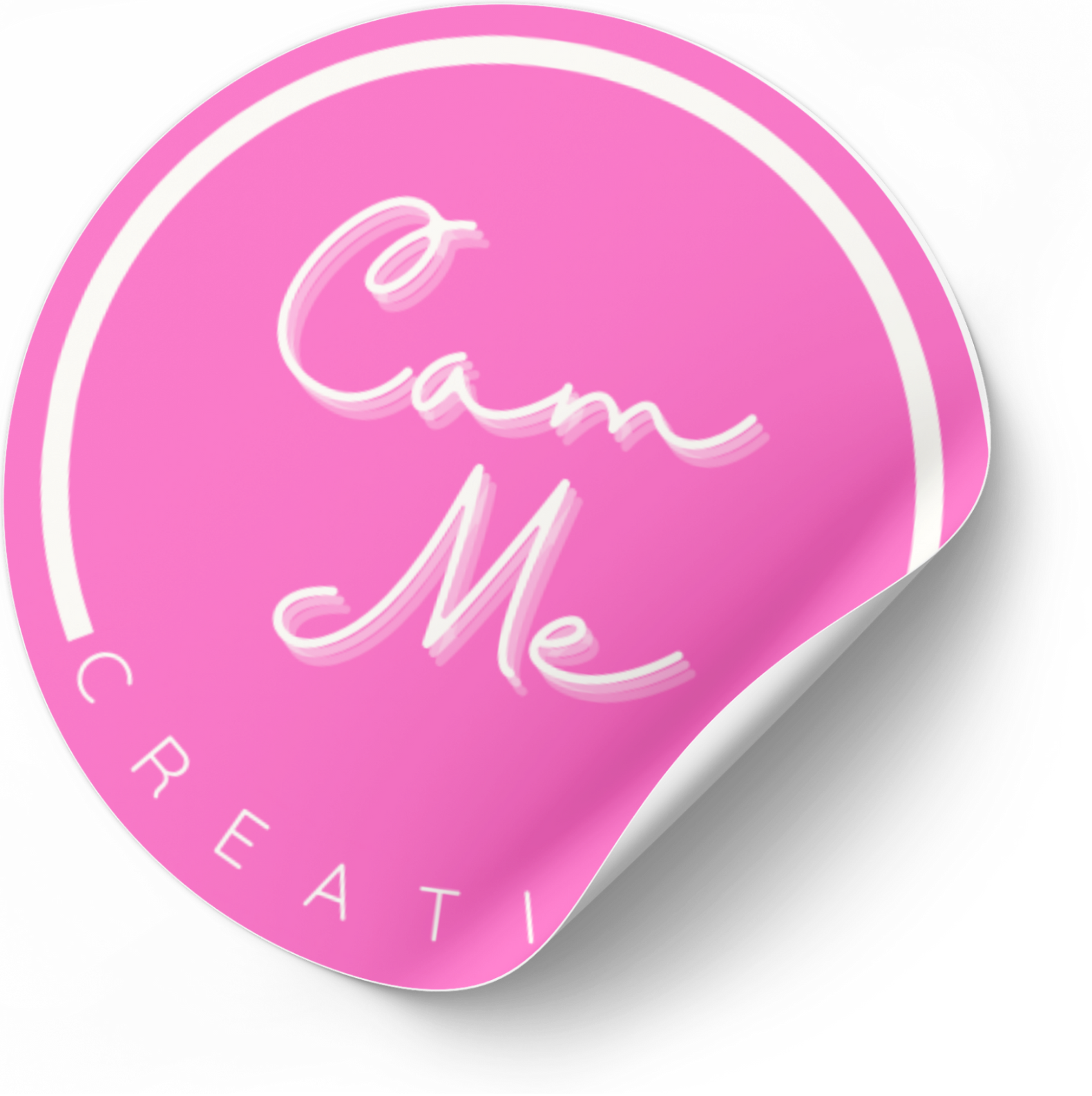 Cam Me Creations Round Vinyl Stickers - 3"