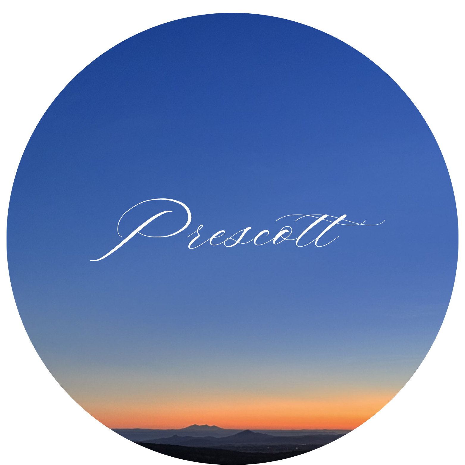 Blue Cobalt Sunrise Stickers - 3"