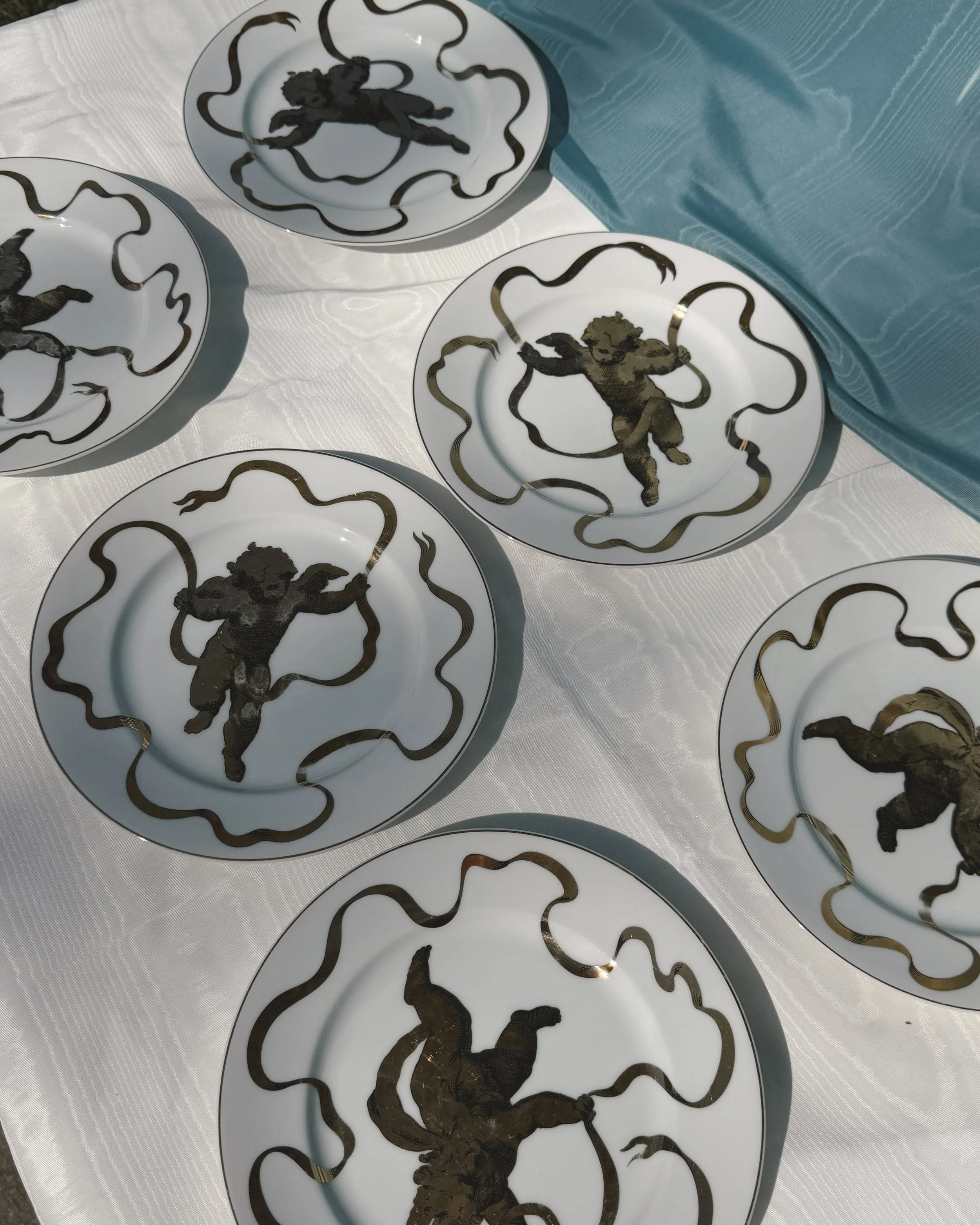 1980's Neiman Marcus Cherub Plates