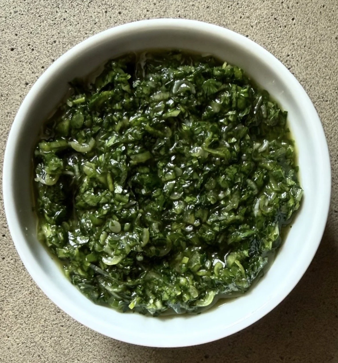 Green Garlic Chimichurri