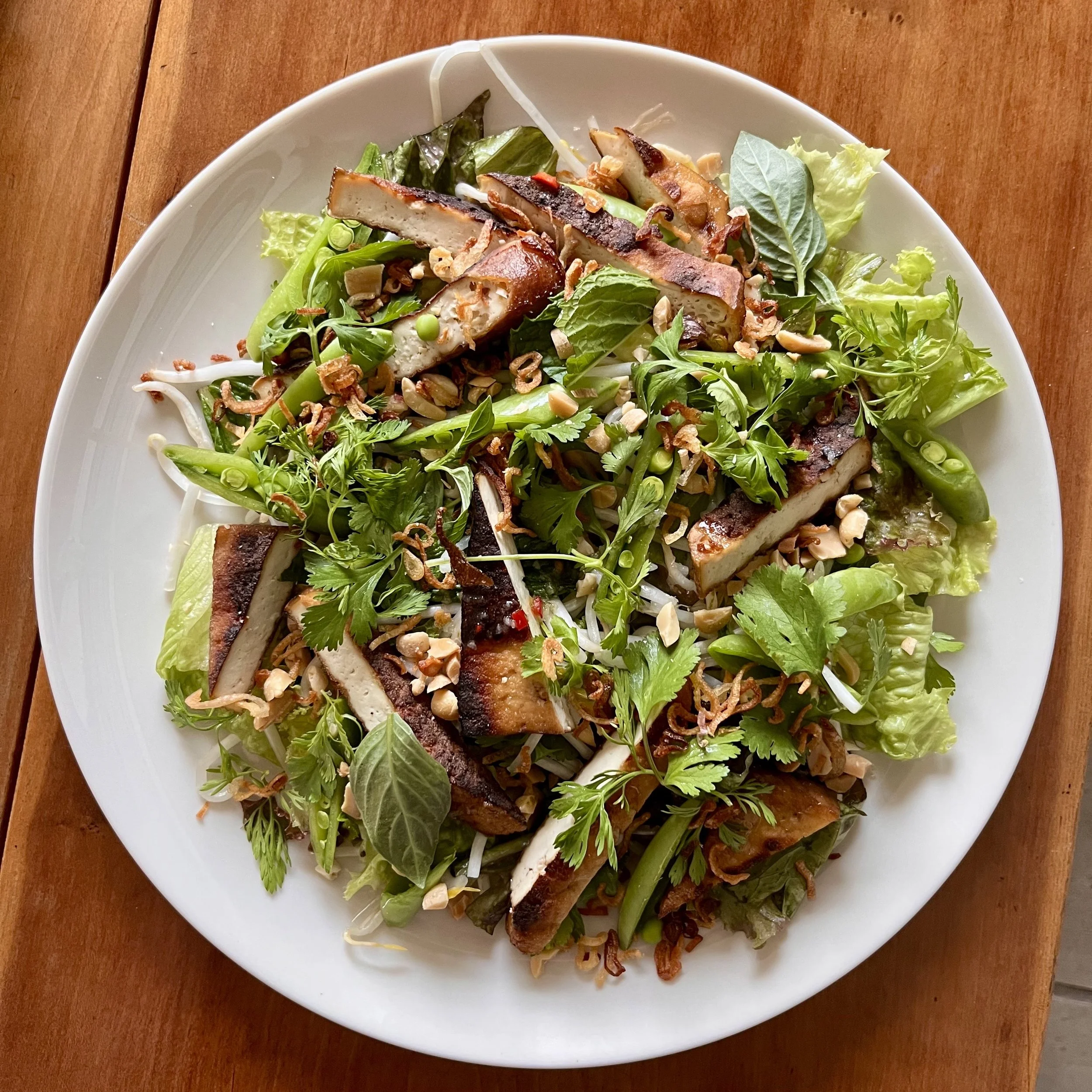 Five-Spice Tofu Salad with Snap Peas &amp; Lime