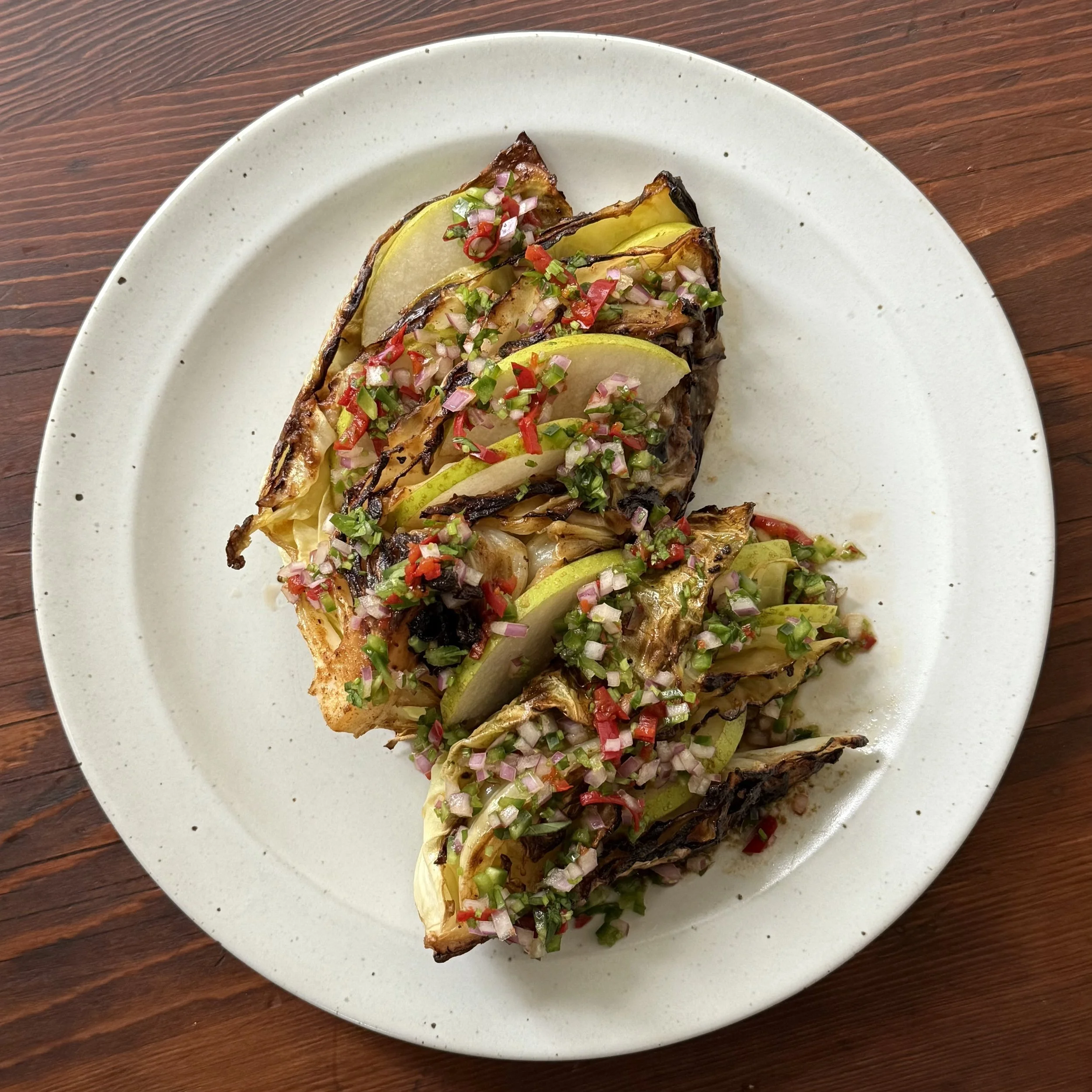 Charred Miso Cabbage