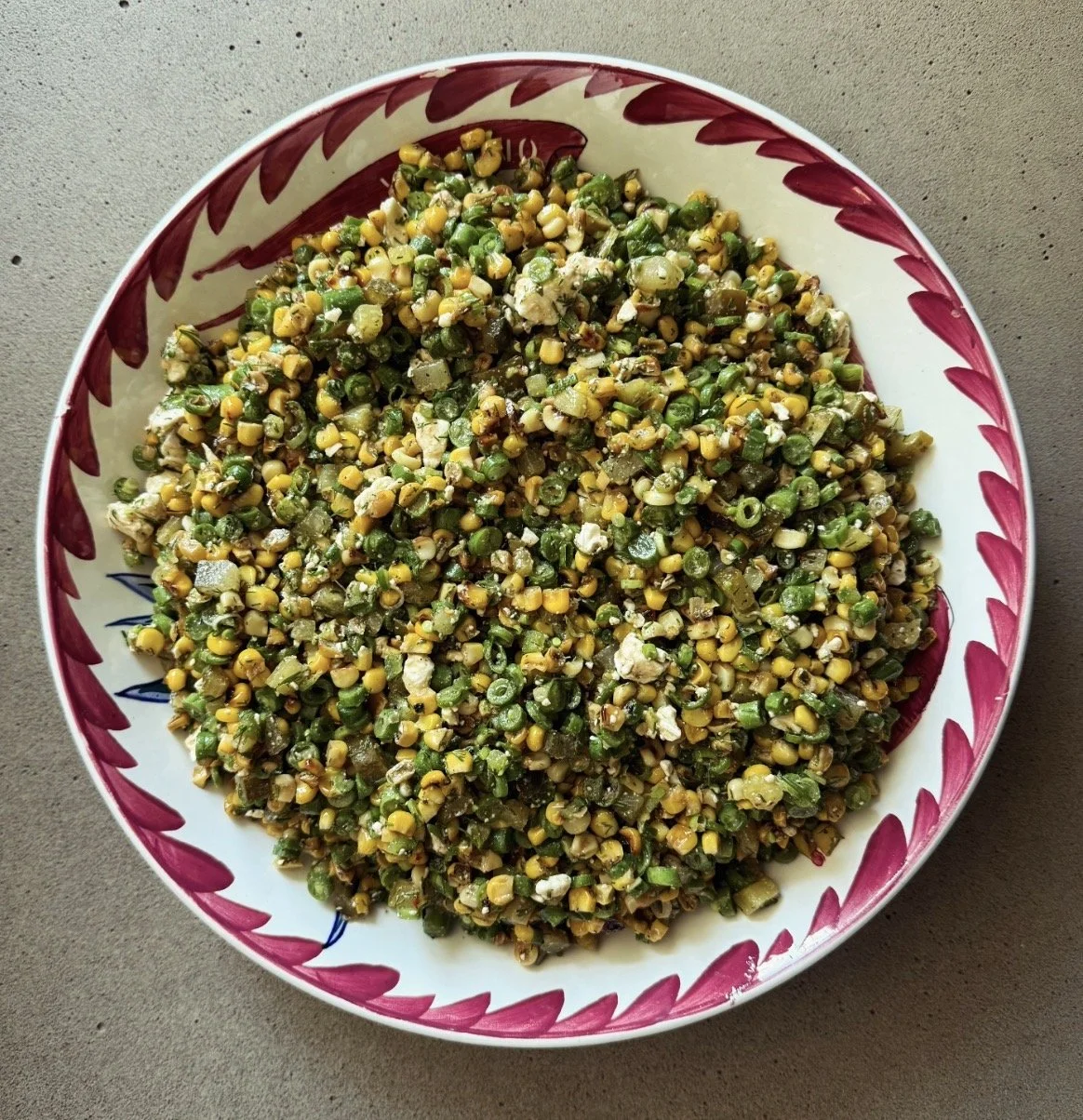 Charred Corn Spoon Salad