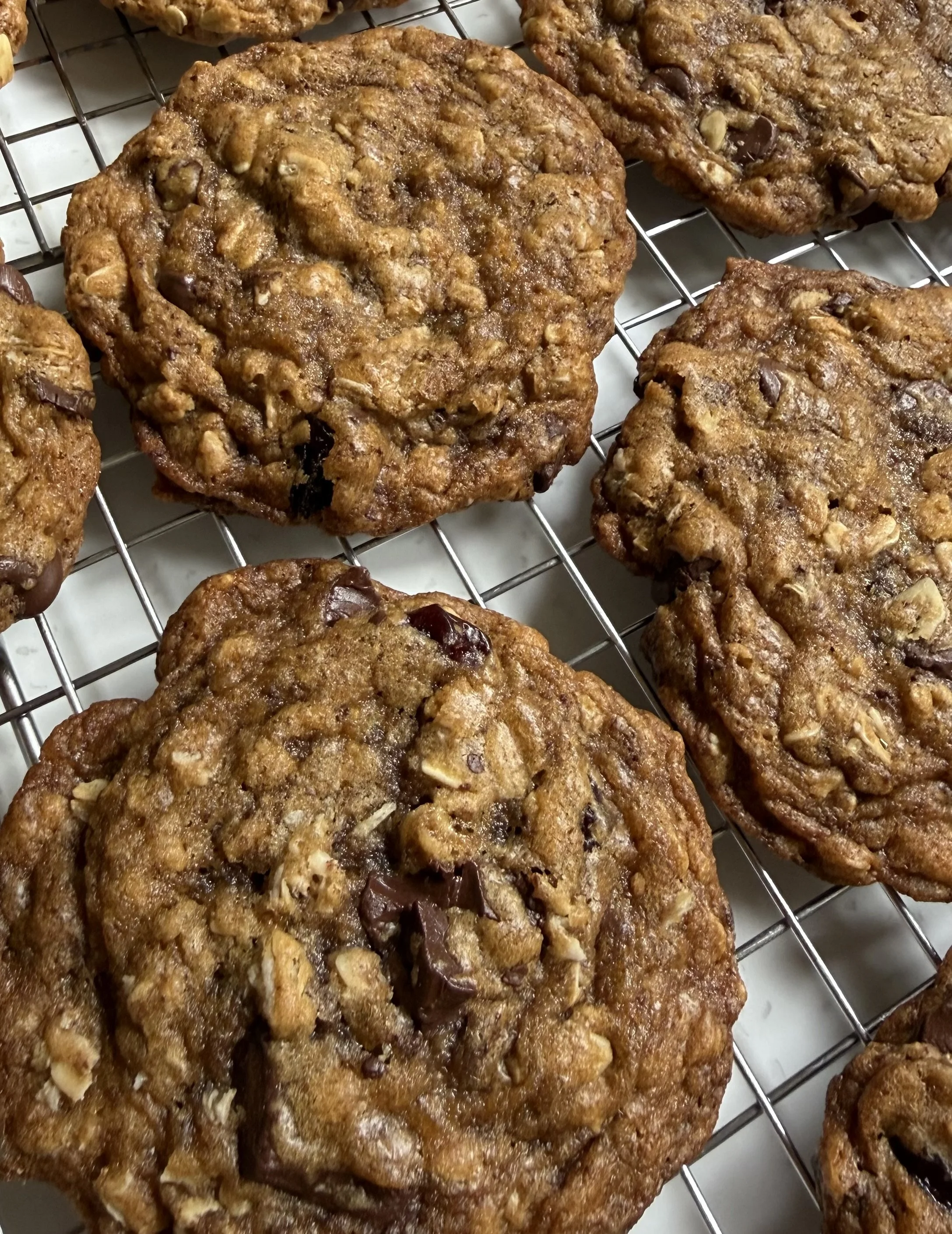 Oat, Chocolate, and Dried Cherry Cookies