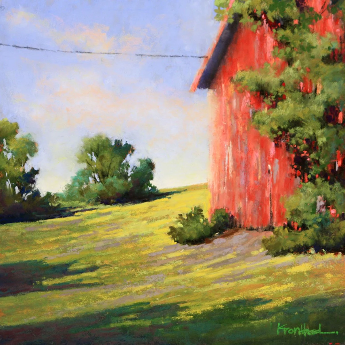 "On A Sunny Slope"
  10" x 10"