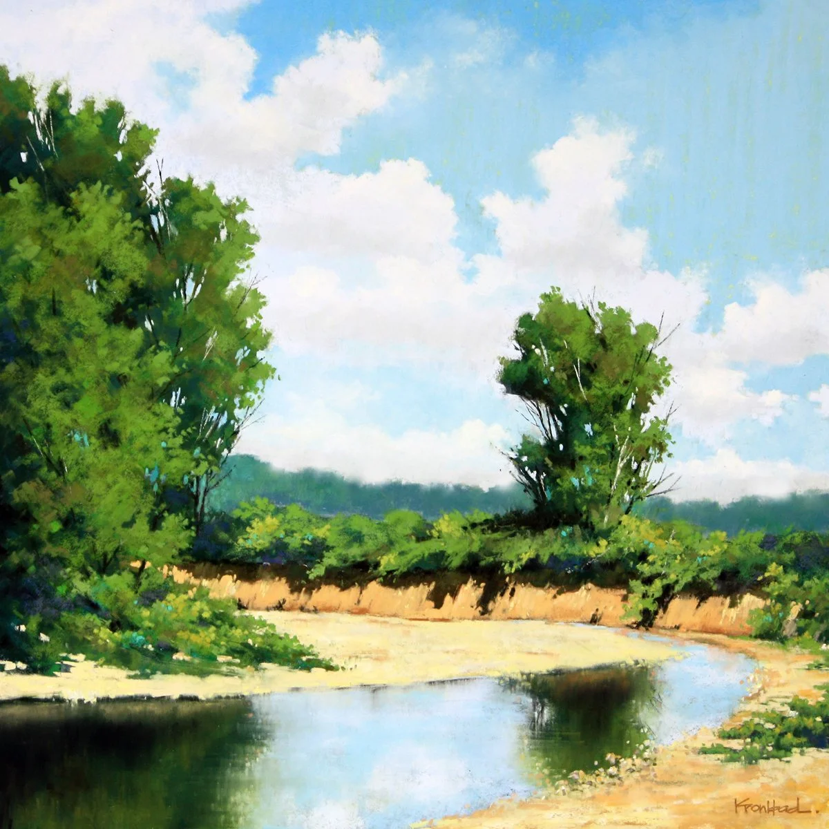 "As the Creek Turns"
14.75" x 14.75"  ON HOLD.