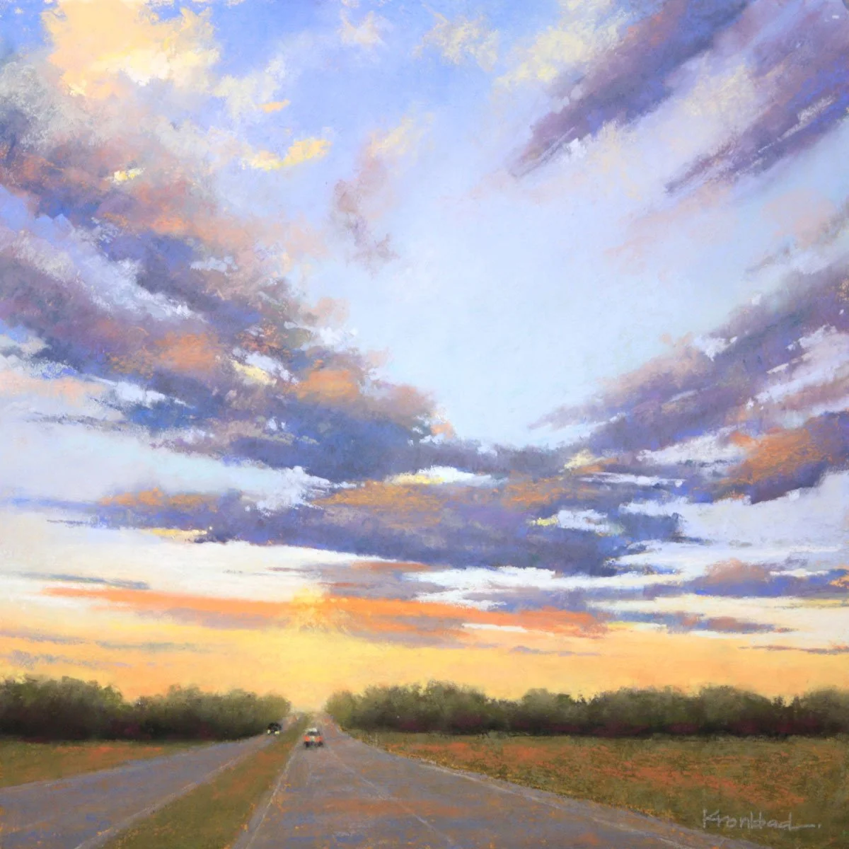 "On the Way to Evening"
  12" x 12"