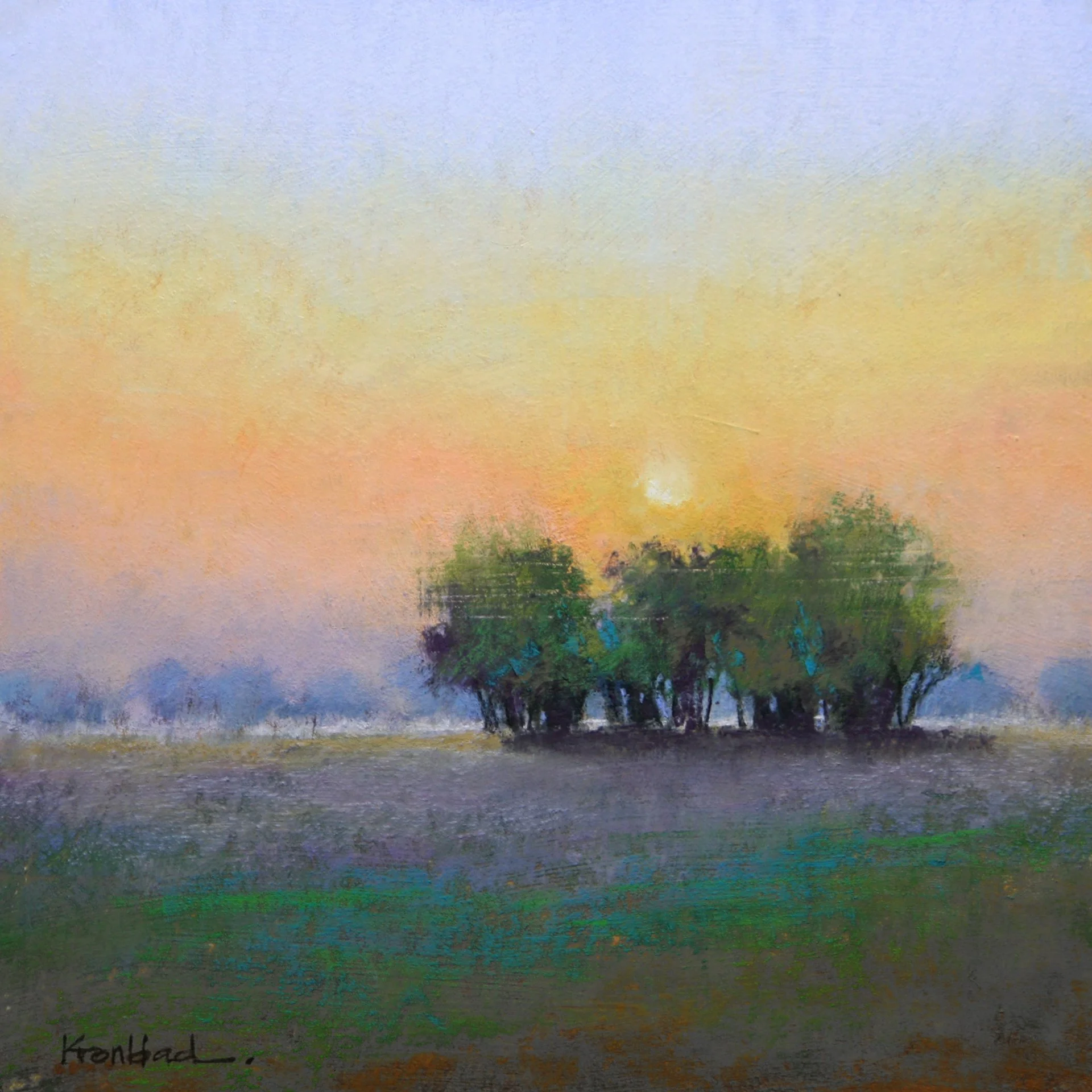 "Foggy Beginning"
9" x 9"