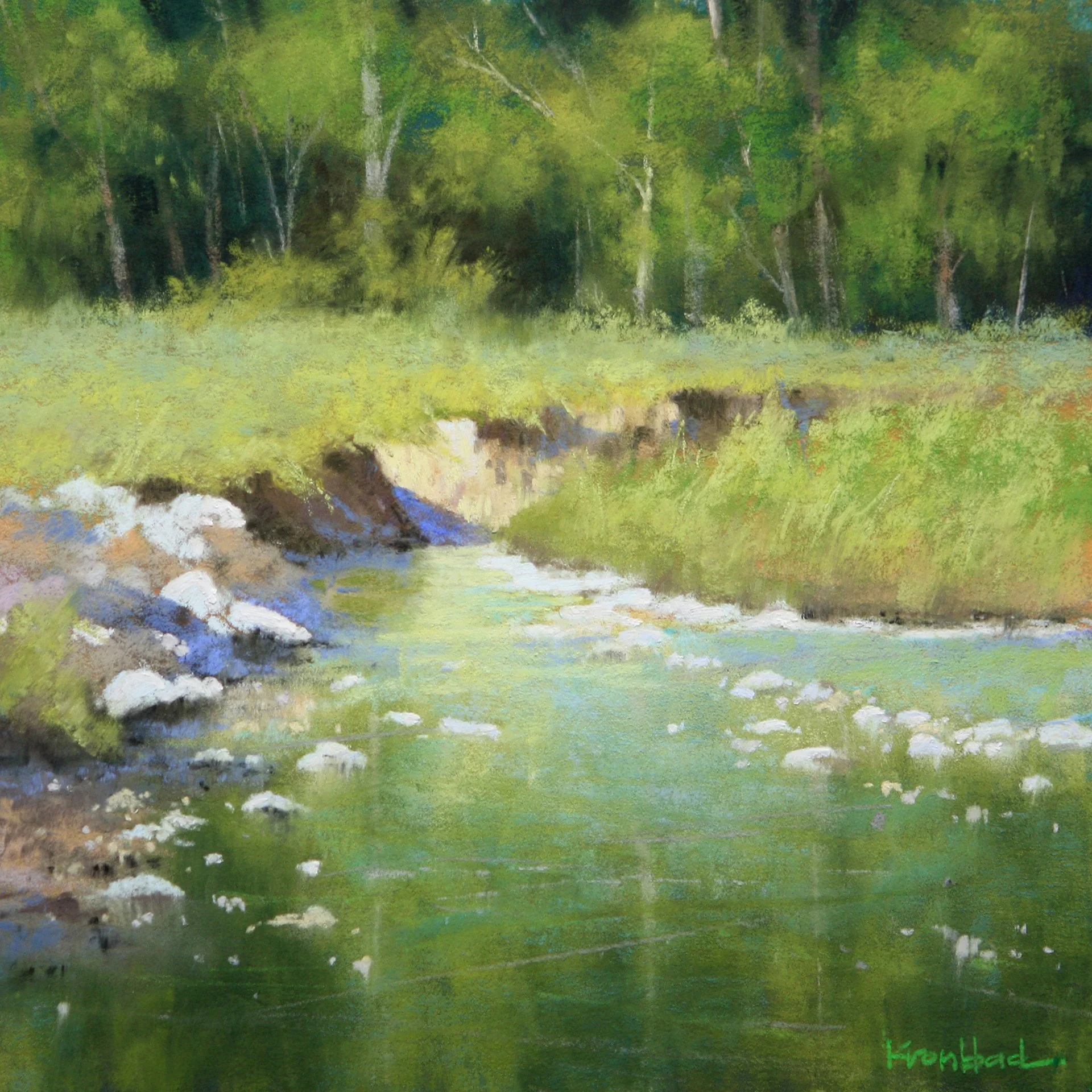 "Summer Creek"
9" x 9"