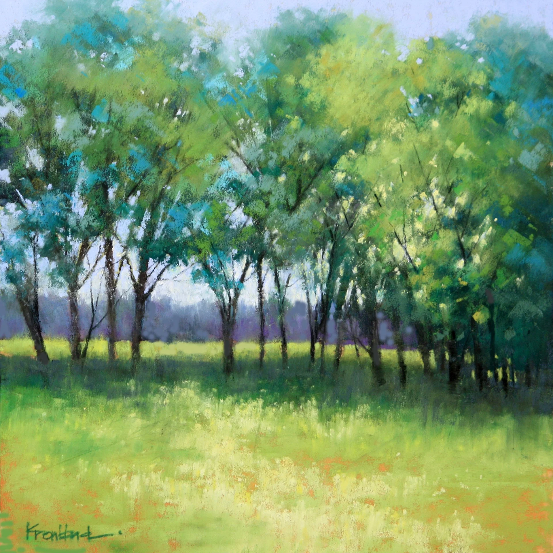 "Summer Meadow"
 9" x 9"