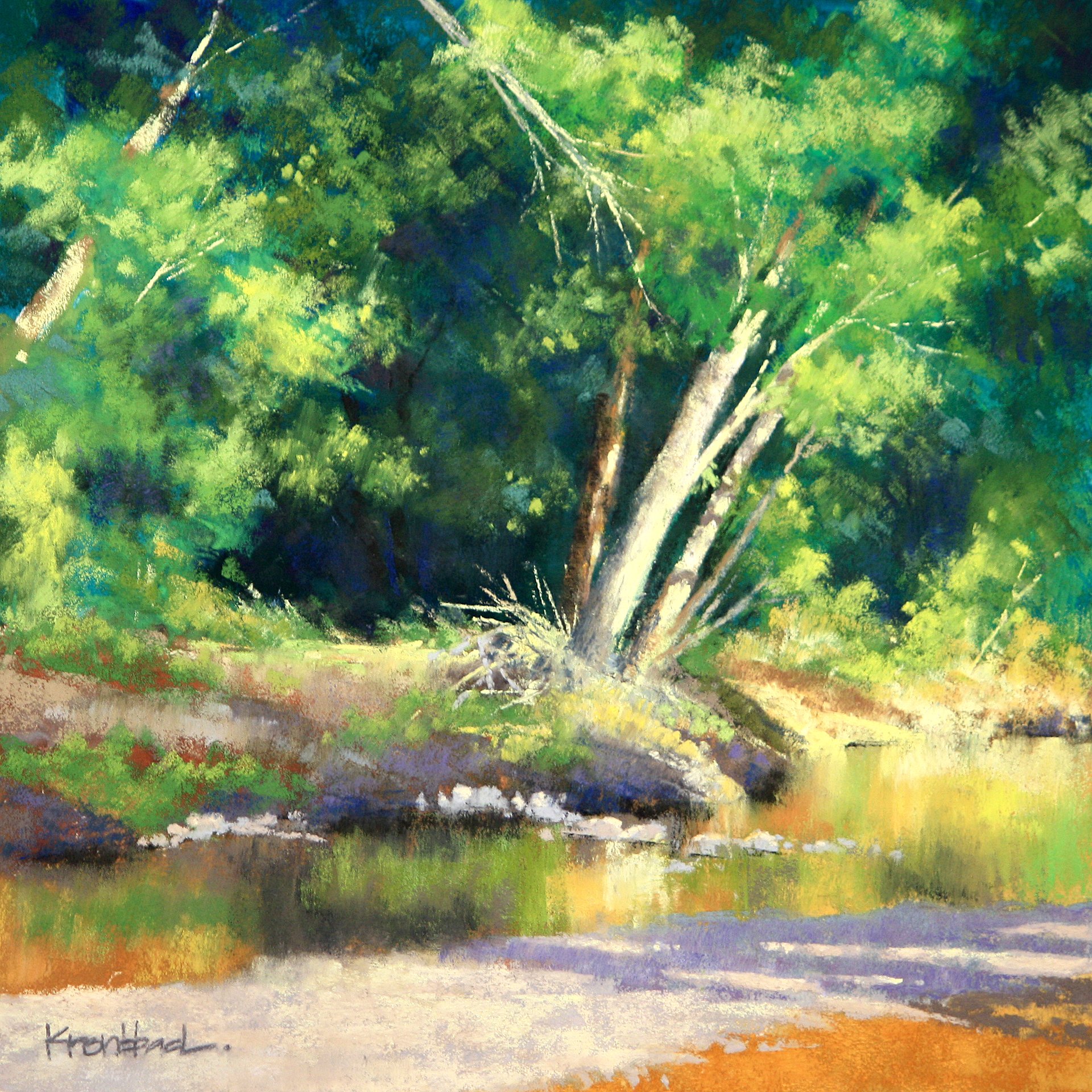 "Creekside Hideaway"
  9" x 9"
