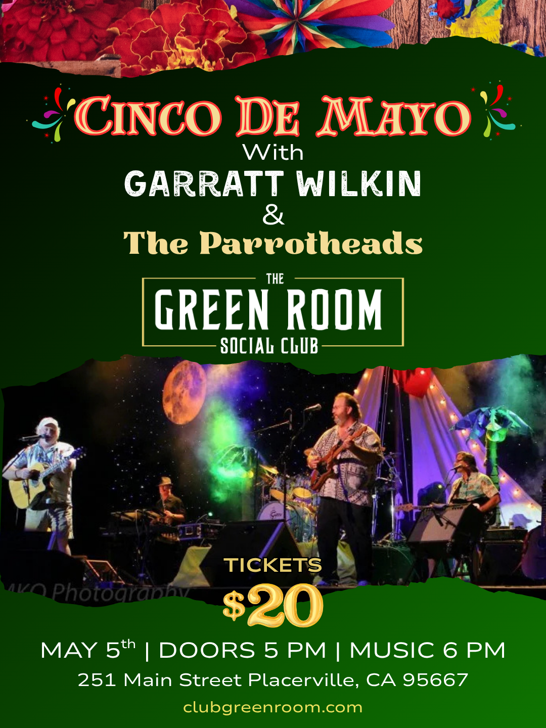 Cinco De Mayo with Garratt Wilkin & The Parrotheads
