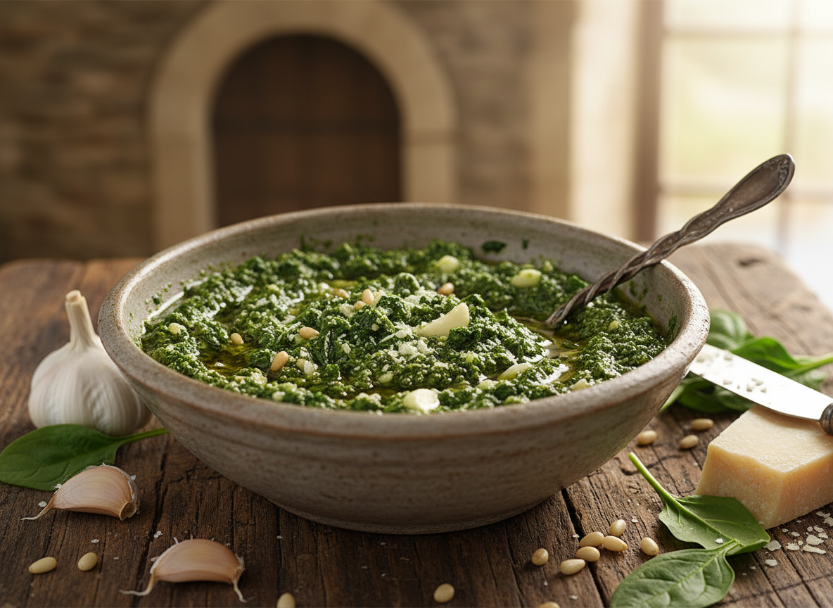 Garlic Spinach Pesto
