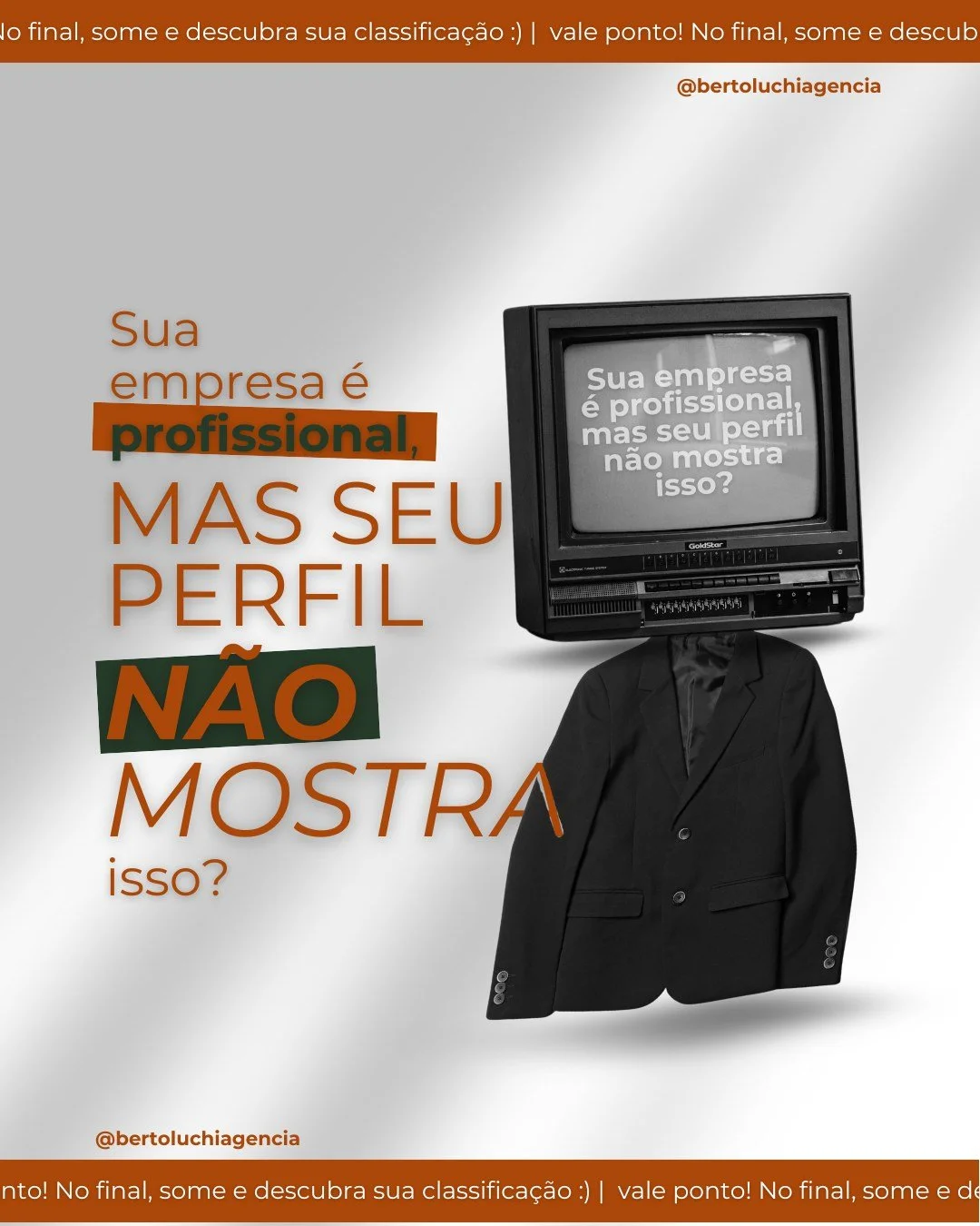 O seu perfil &eacute; a sua vitrine, e se ele n&atilde;o estiver bom quem passar por ele n&atilde;o vai ficar! ⚠️

Preparamos um post interativo, assim voc&ecirc; consegue mensurar o que precisa melhorar, e come&ccedil;ar a fazer diferente a partir d