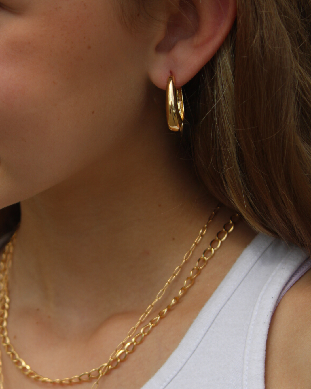 Large drop earrings