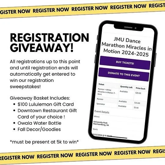 ‼️Less than 2️⃣ weeks until Miracles in Motion‼️

Register now to automatically enter yourself into our giveaway! For a chance to win a basket full of running essentials and fall goodies, go to the link in our bio &amp; buy any ticket! 

Also, the 1s
