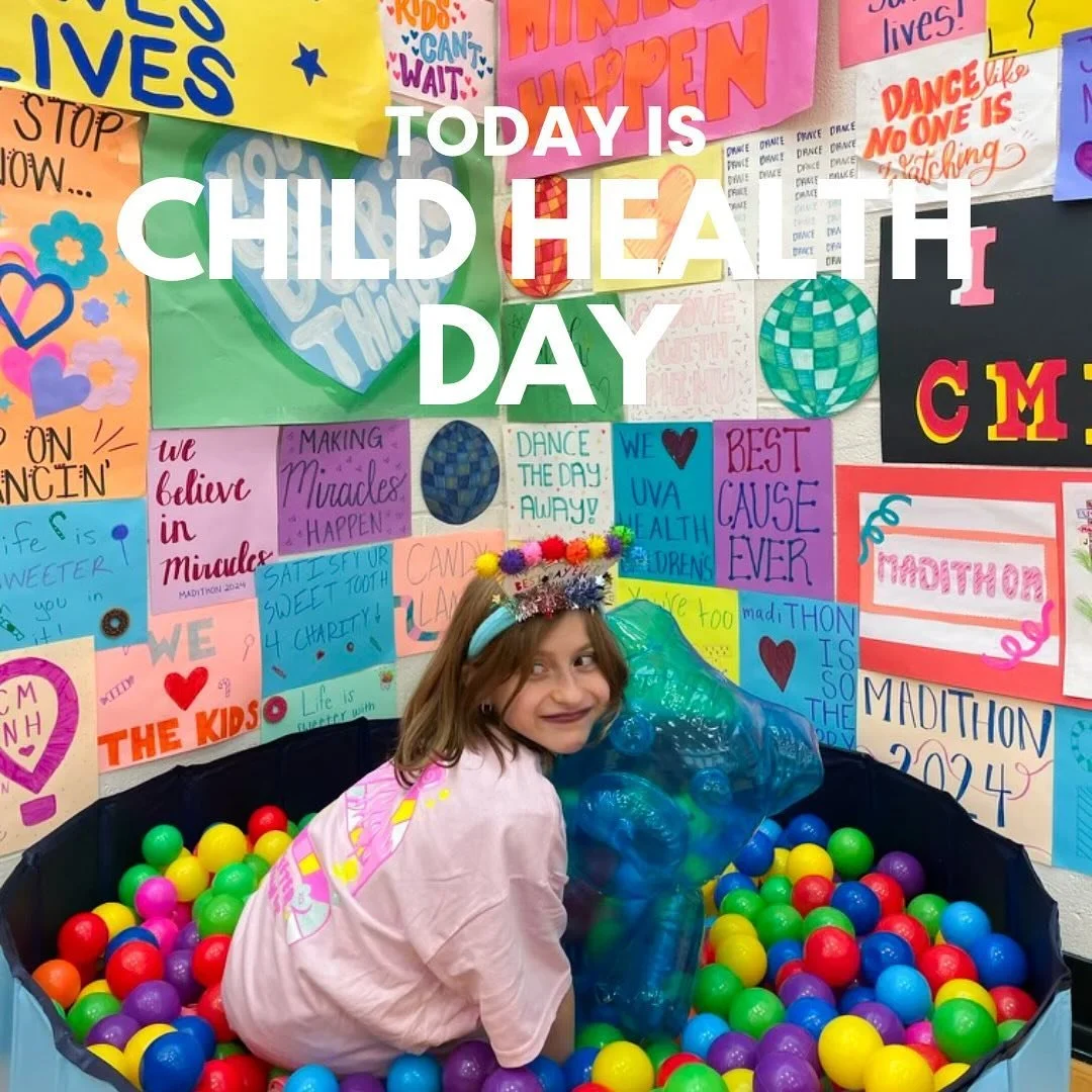 Happy Child Health Day from JMU Dance Marathon and one of our miracle kids, Iryl! 

What is Child Health Day? 
Celebrated annually on the first Monday in October, Child Health Day is a &ldquo;vital reminder of the unique healthcare needs of children 