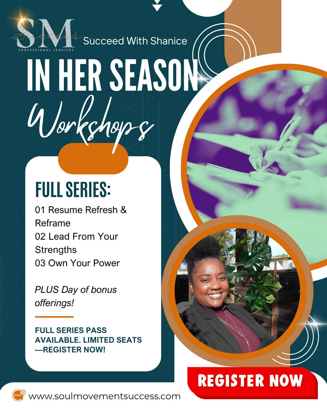 In HER Season Series Enrollment - Lead. Earn. Rise.