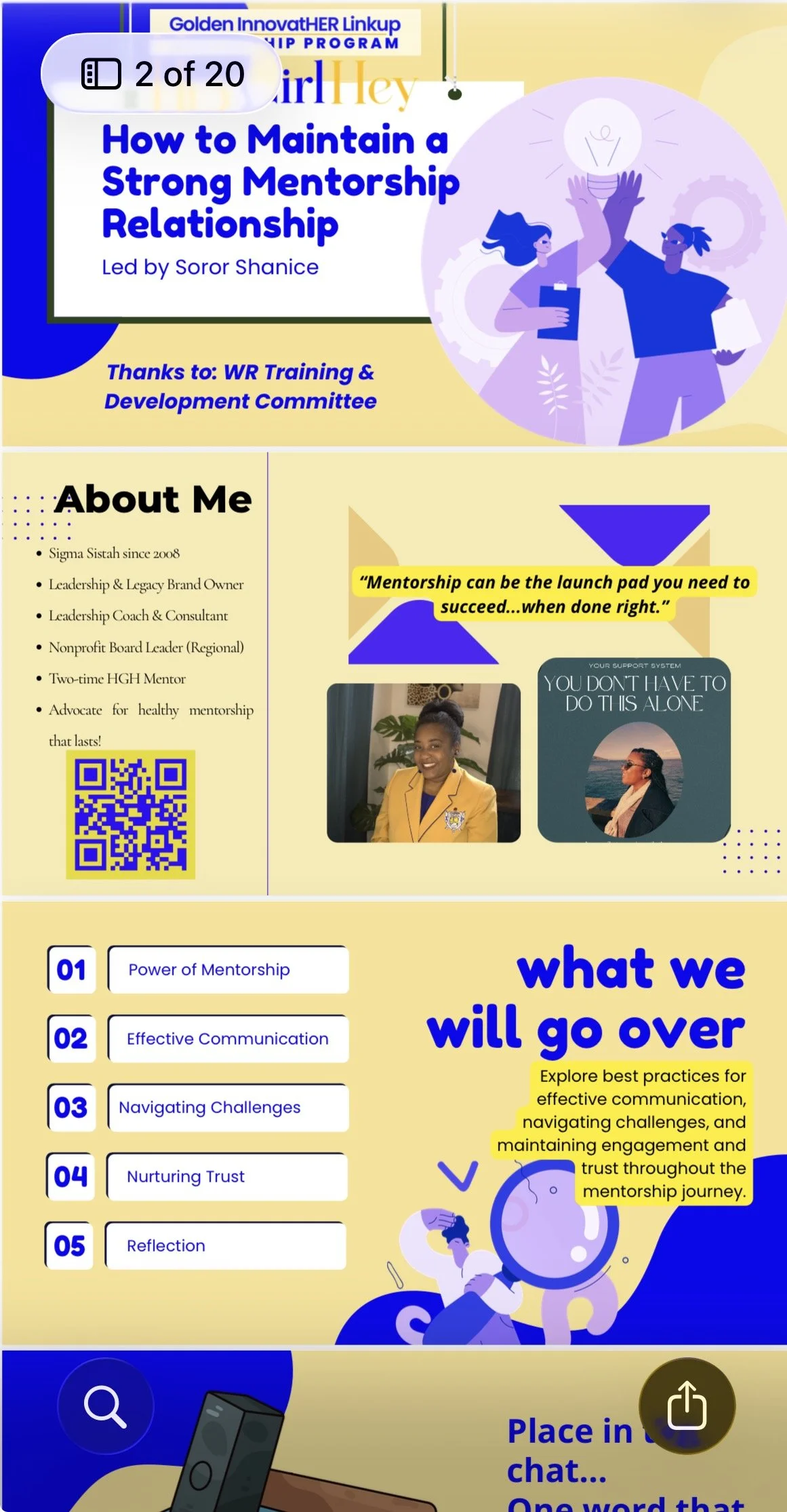 2026 Guest Facilitator for the Mentorship program with Western Region - Sigma Gamma Rho Sorority Incorporated.