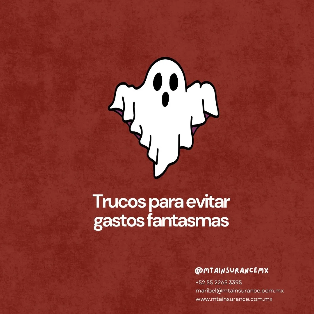 👻 GASTOS FANTASMAS &iquest;Qu&eacute; tanto sabes de ellos y cu&aacute;nto los evitas? 
Haz la diferencia con finanzas inteligentes ✨

#mtainsurance #halloween #gastosfantasma #diademuertos #finanzasinteligentes #finanzasexitosas #tipsfinancieros