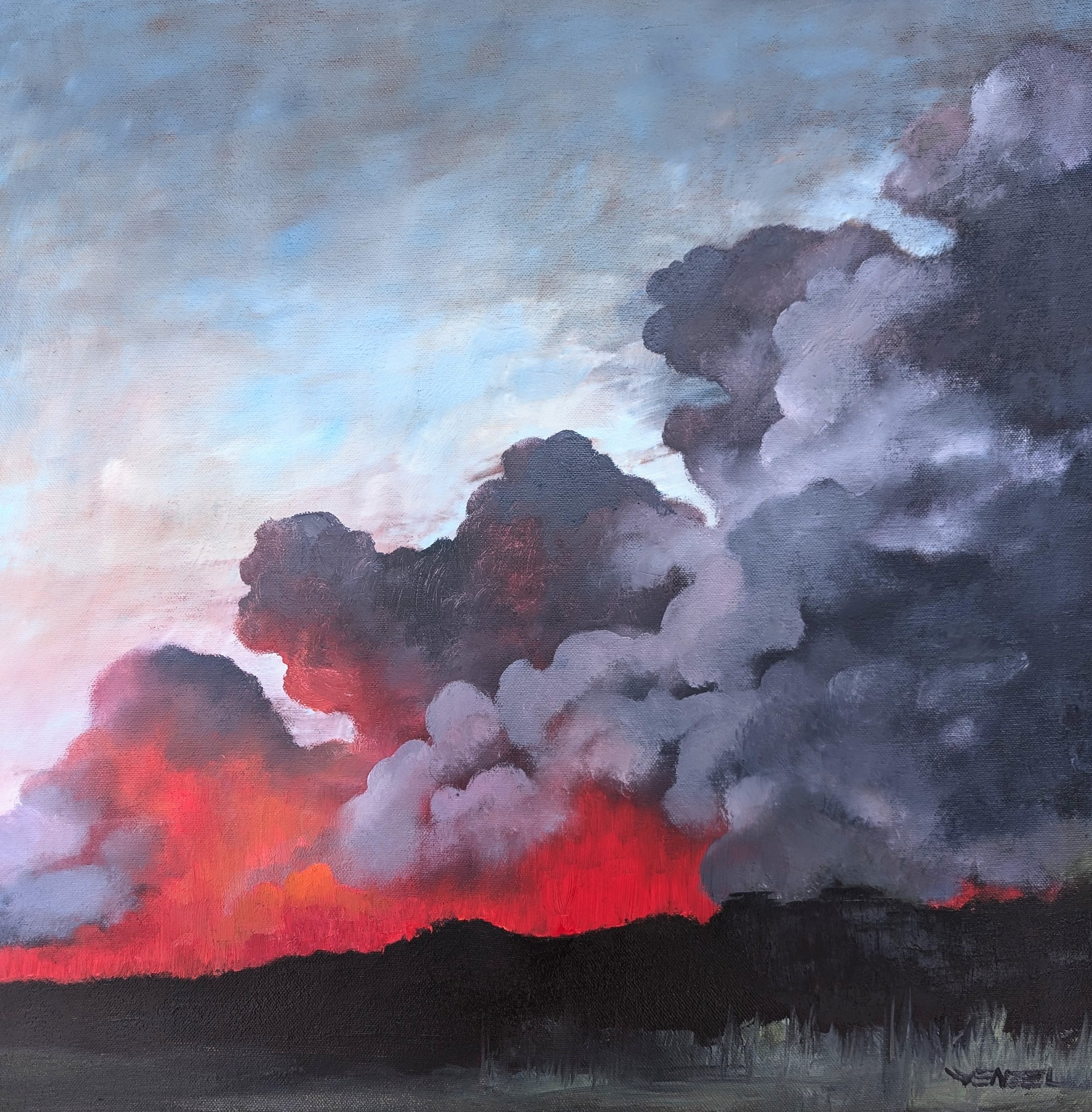 Fire On Pryor Mountain