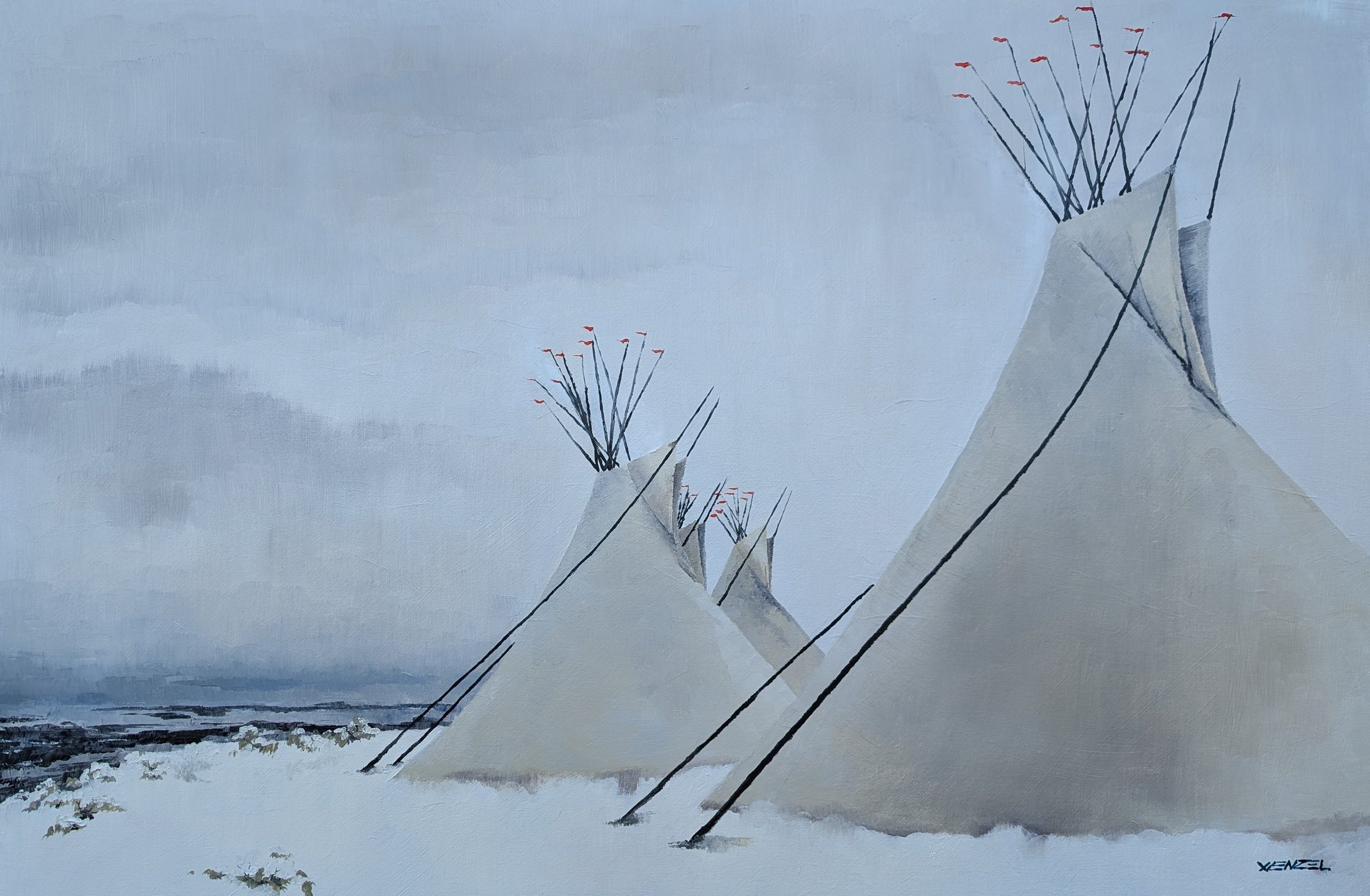 Tipis On The Hill