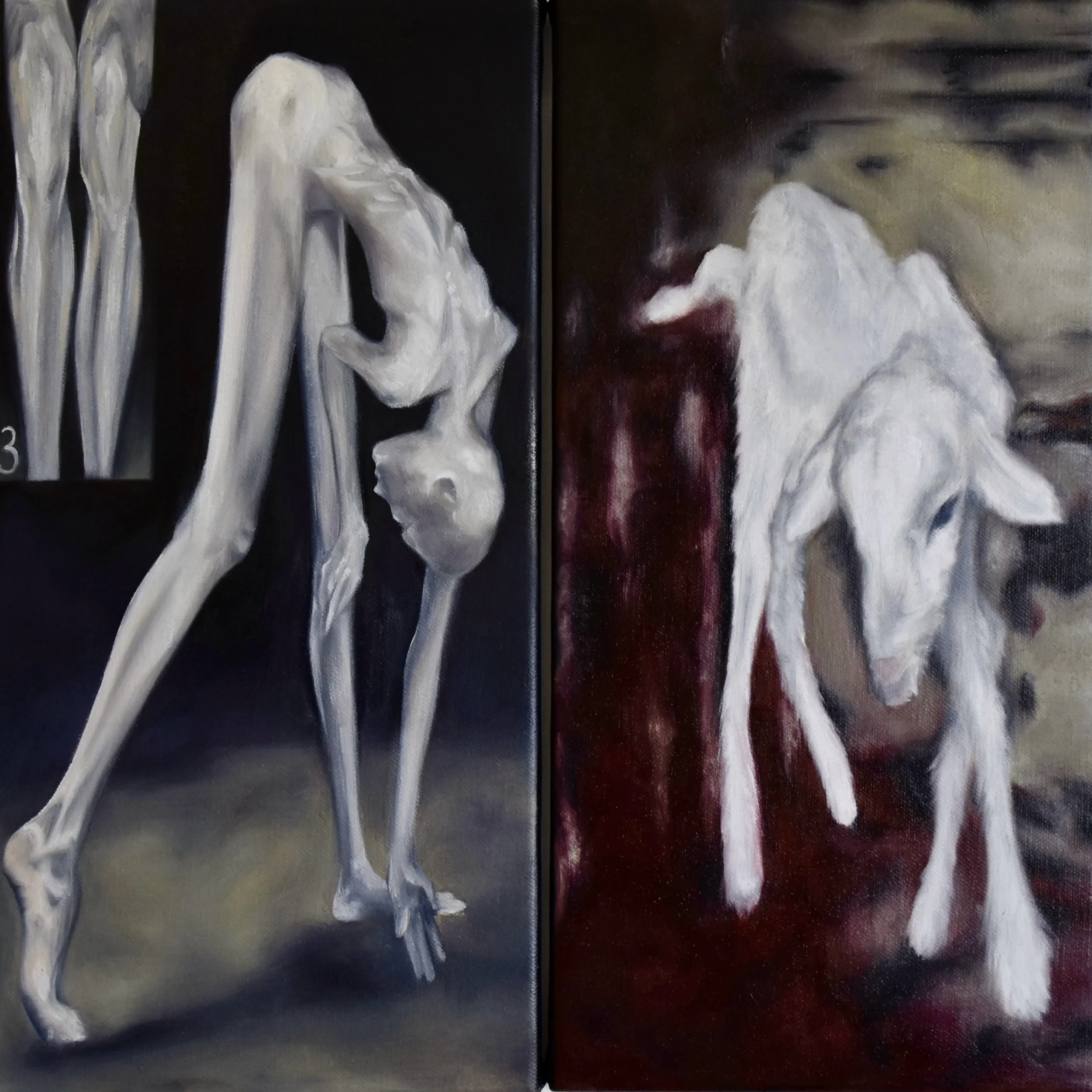 Inquiry, 2025, Oil on canvas - 50 x 50 cm