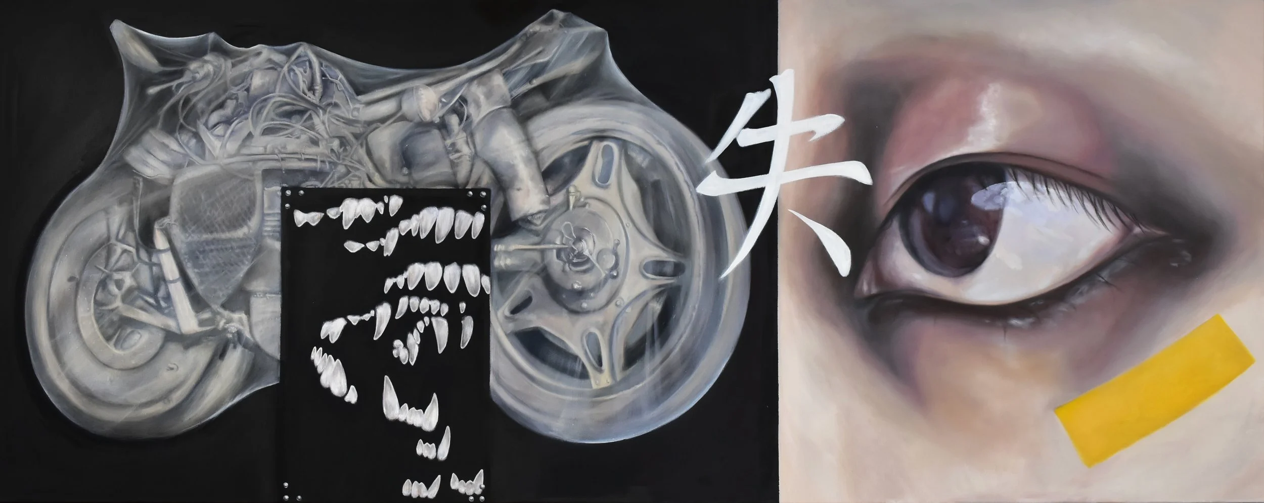 Paradise Lost, 2025, Oil on canvas - 200 x 80 cm