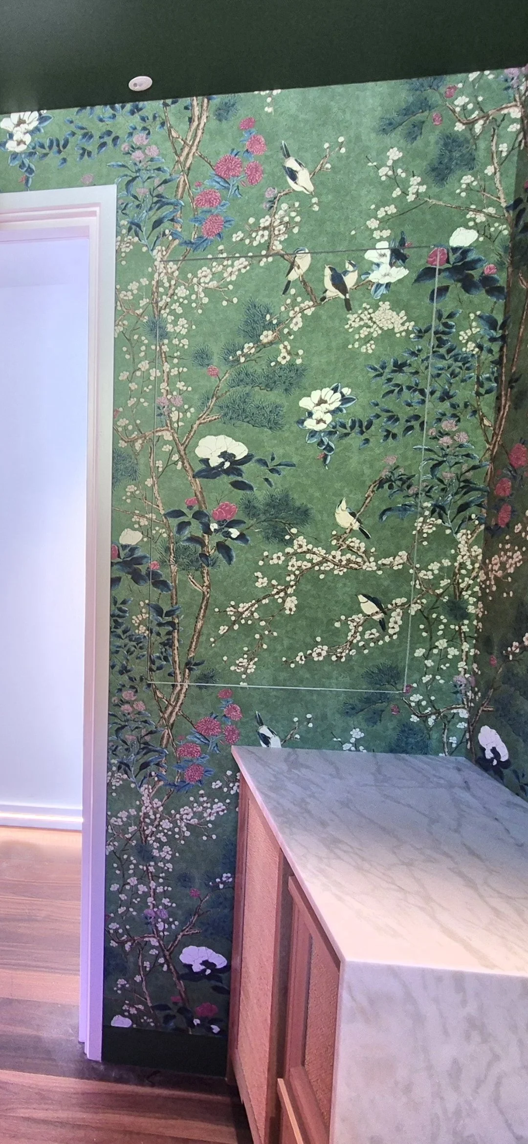 Hidden home automation board - plastered in switchboard.