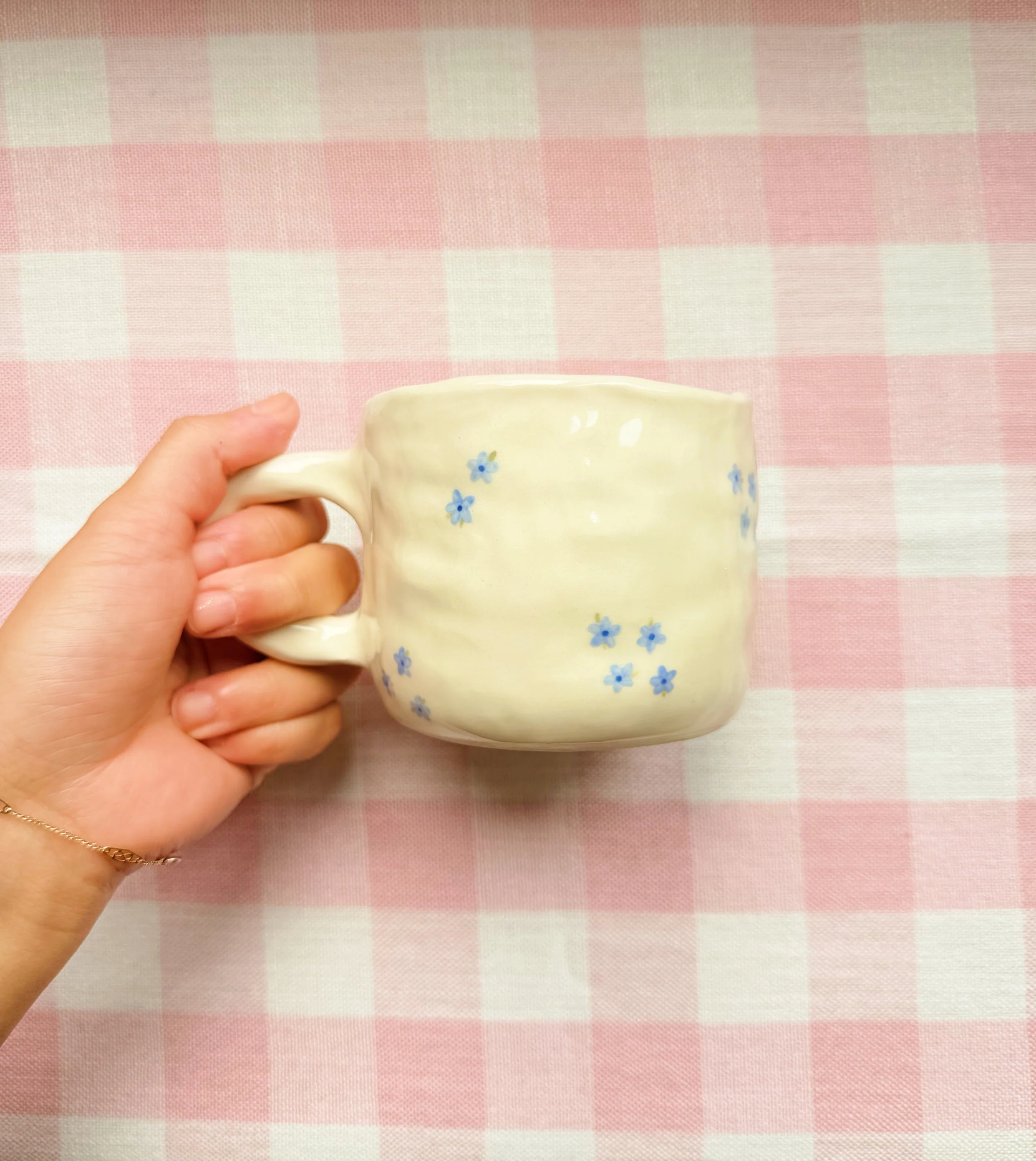 Forget Me Not Latte Mug