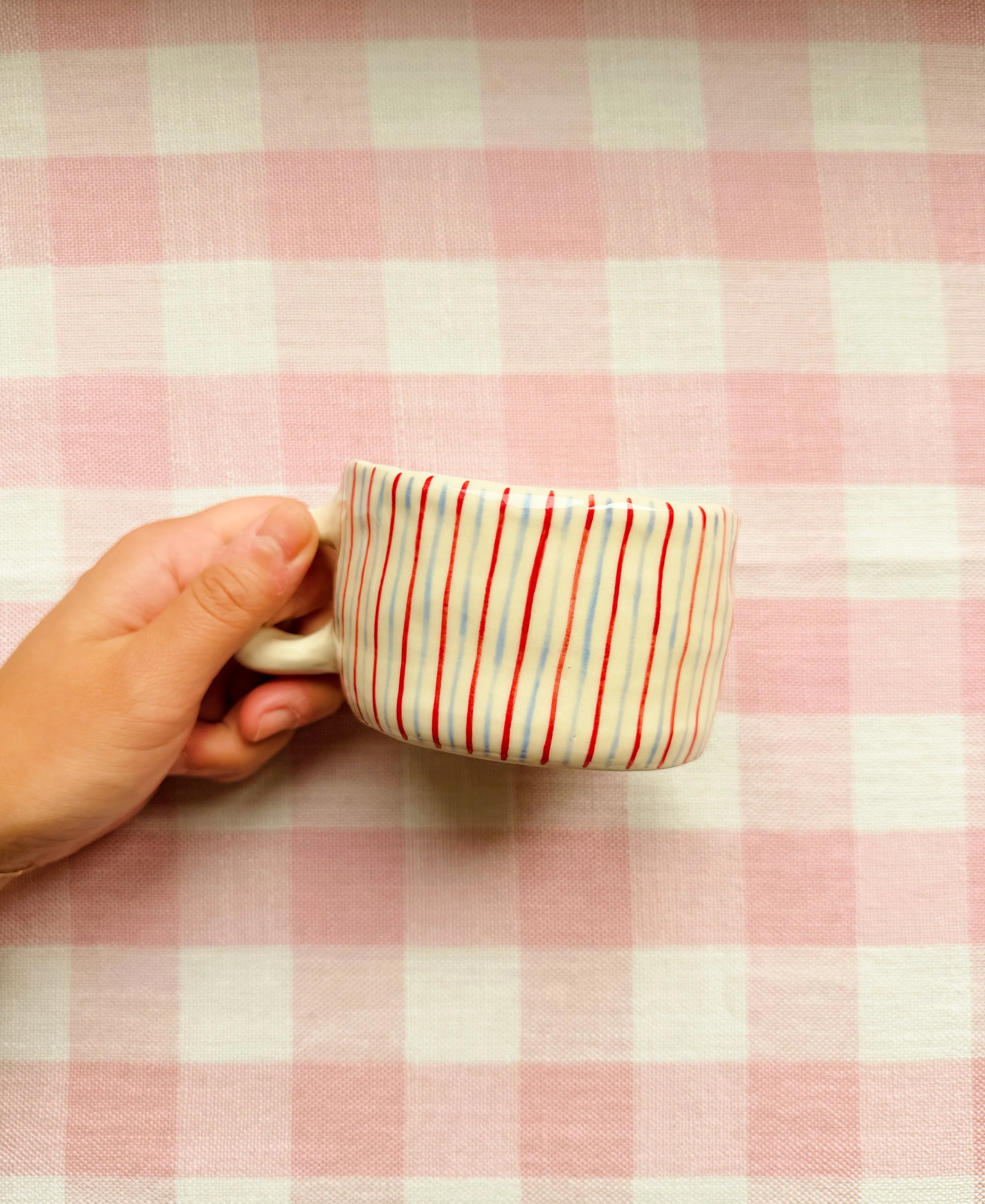 Stripey Latte Mug