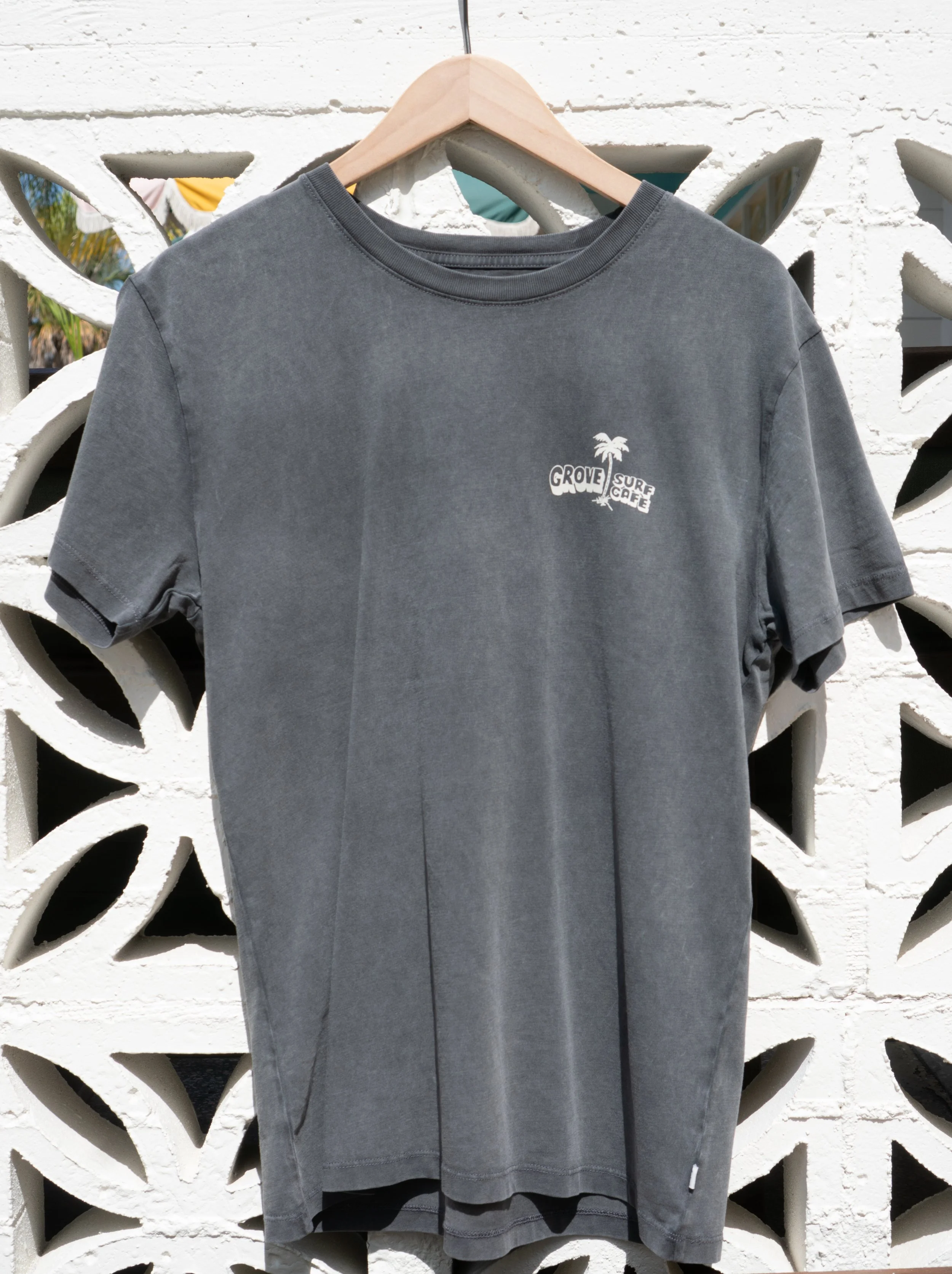 Grove Surf Cafe Indian Rocks Beach Coffee Flipper Mens Front.JPG