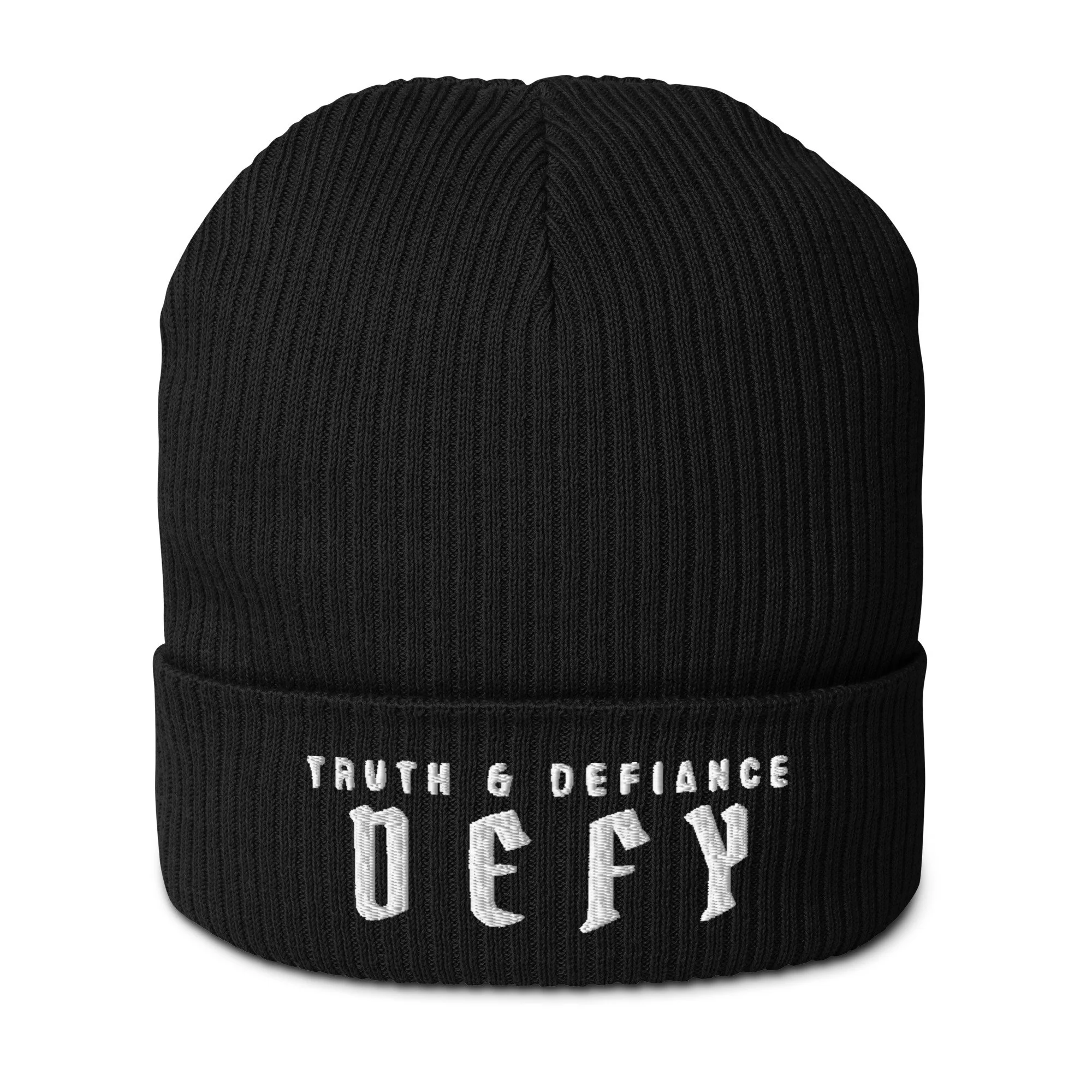 'Defy' Organic Beanie - Dark Collection