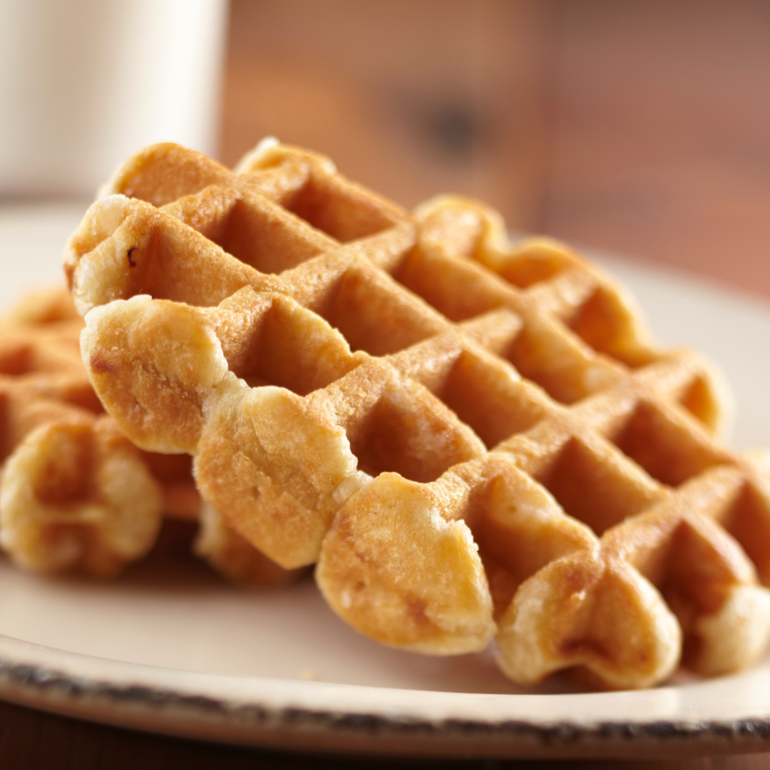 Waffles made with clean, simple ingredients