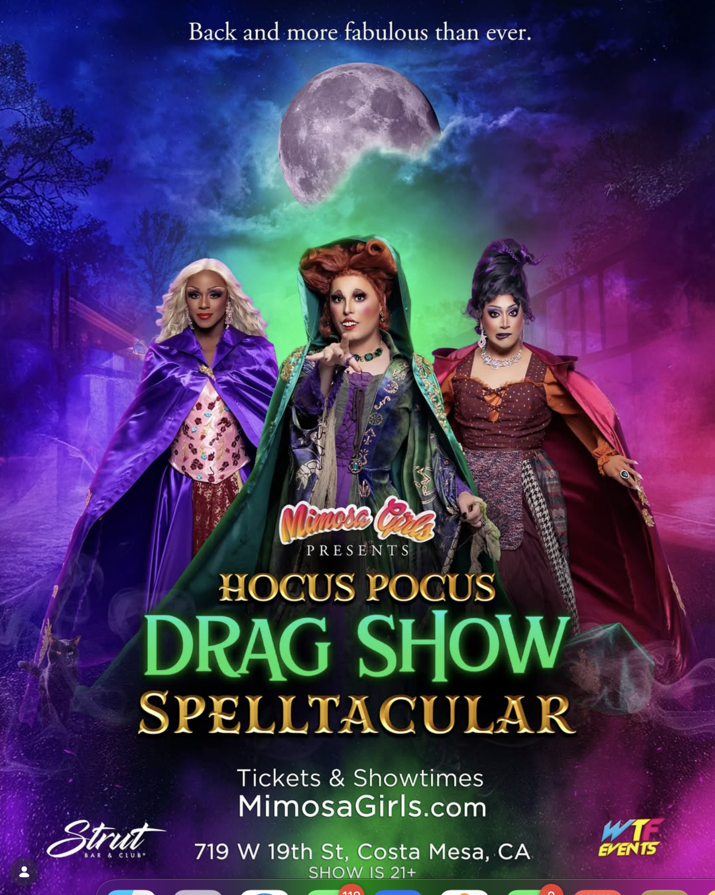 DIVOS to Host Mimosa Girl’s “Hocus Pocus” Production as Winifred Sanderson